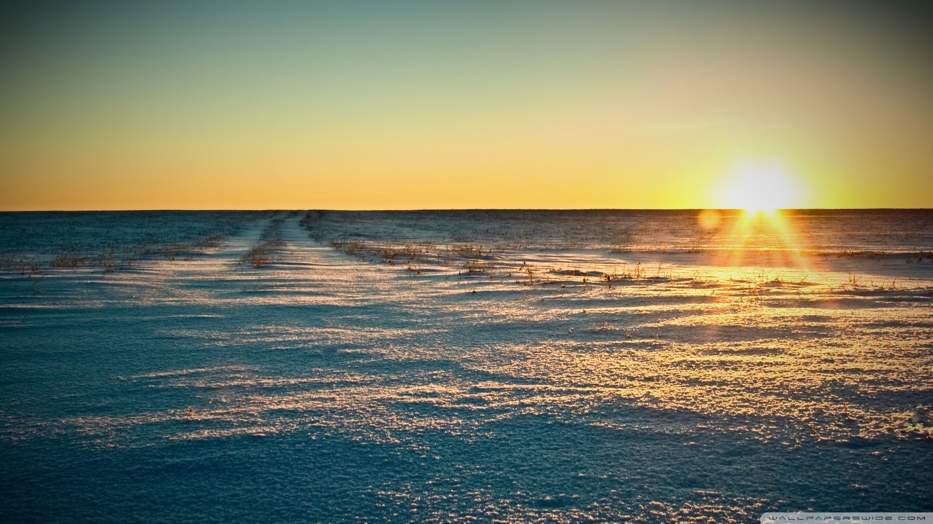 风景,落日余晖,儿童桌面专用