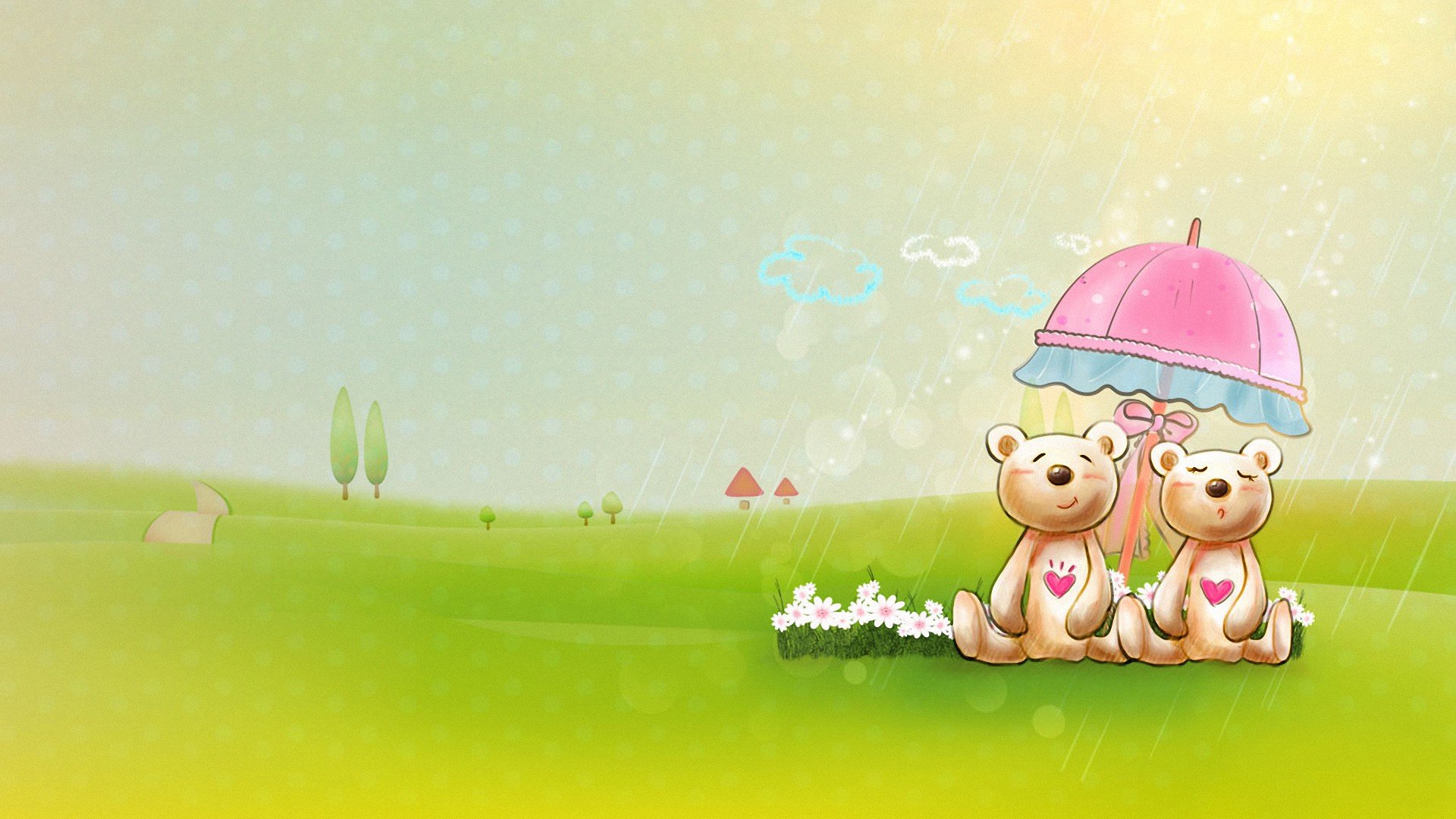 爱情,唯美温馨,手绘,情侣