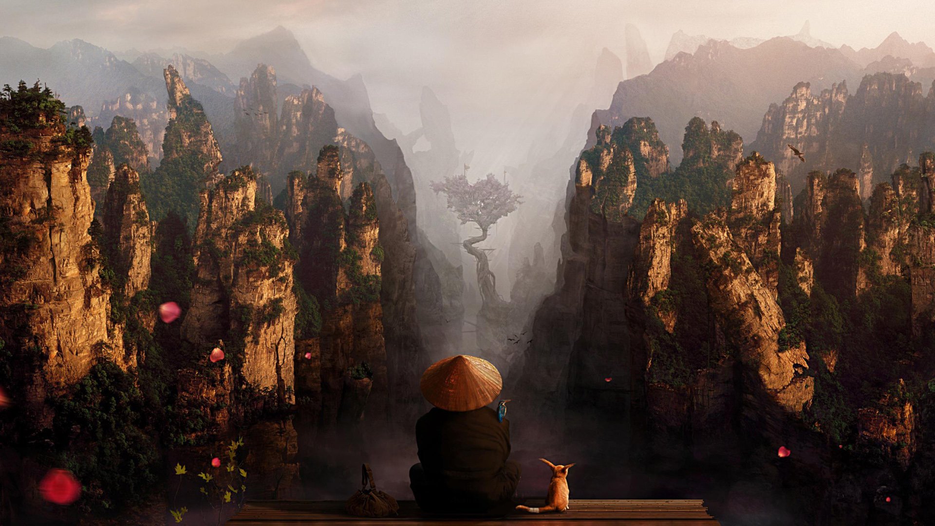 风景,奇幻梦境,山峰,云海,儿童桌面专用