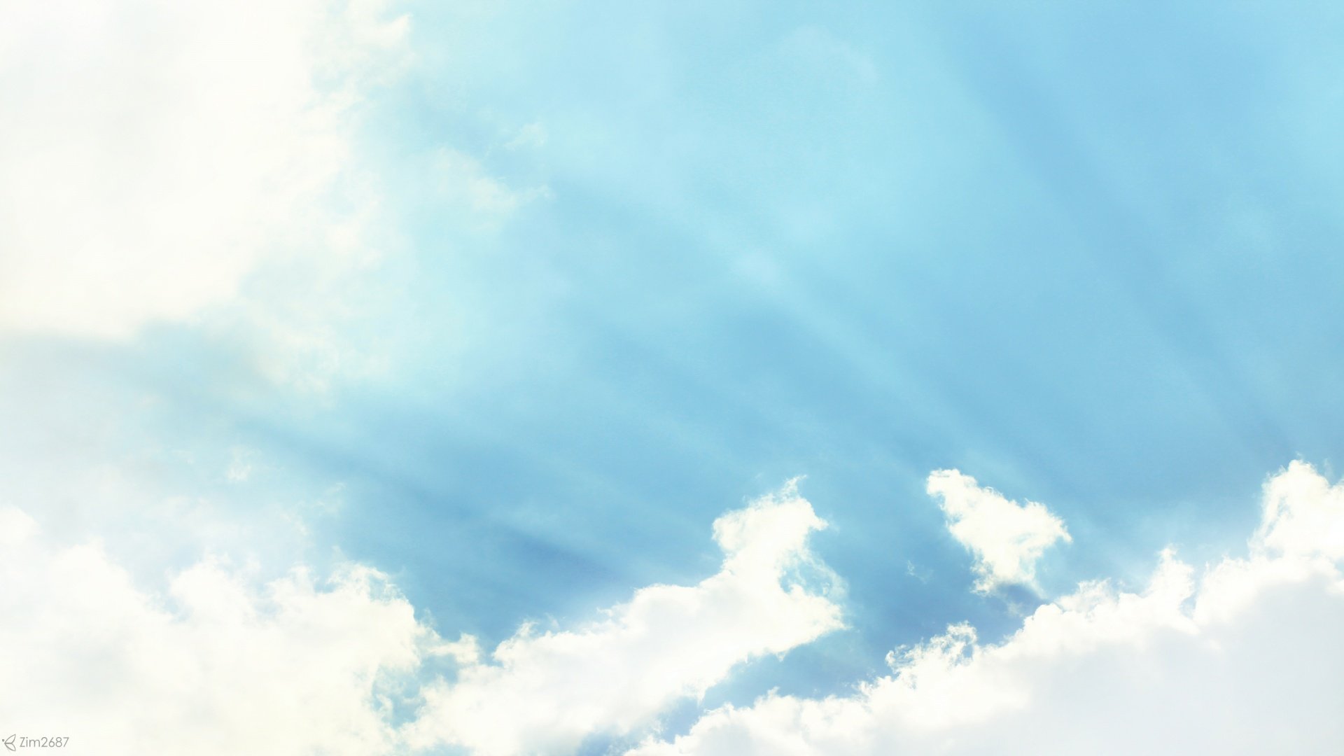 风景,蓝天,白云,儿童桌面专用