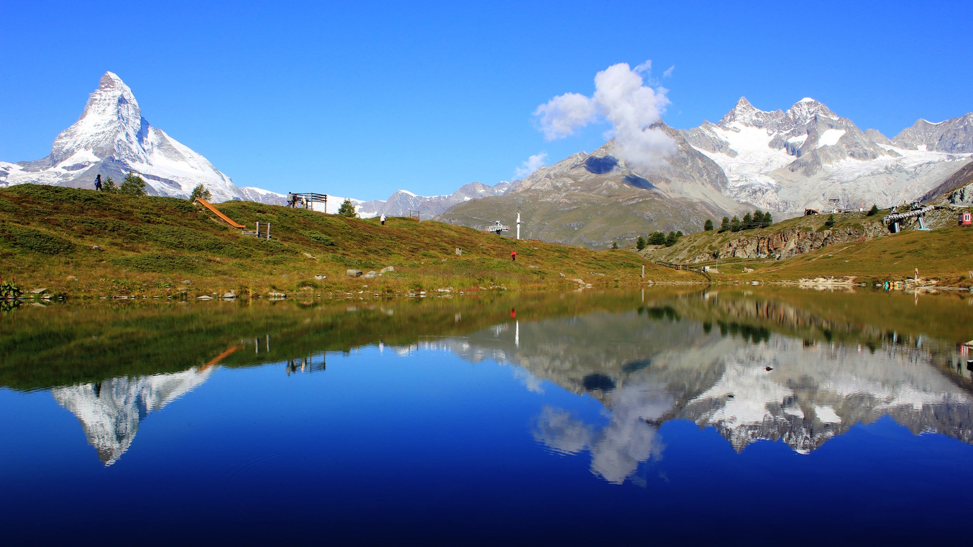 风景,自然风光,山川,湖泊,蓝天,儿童桌面专用