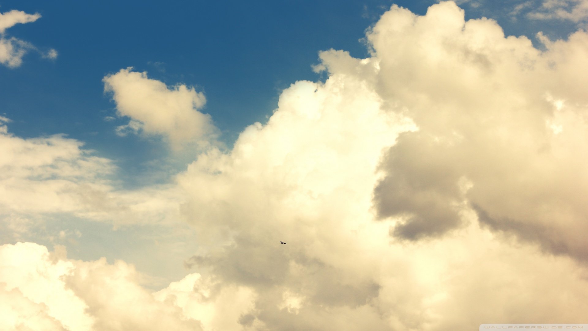 风景,蓝天,白云,儿童桌面专用