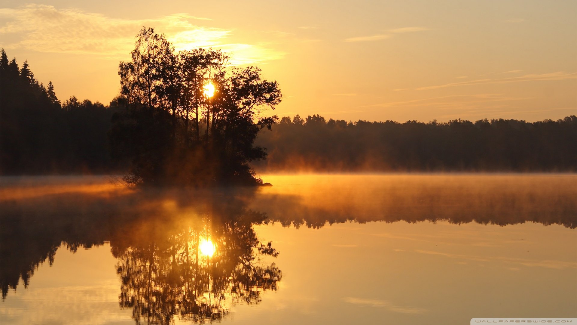 风景,落日余晖,儿童桌面专用