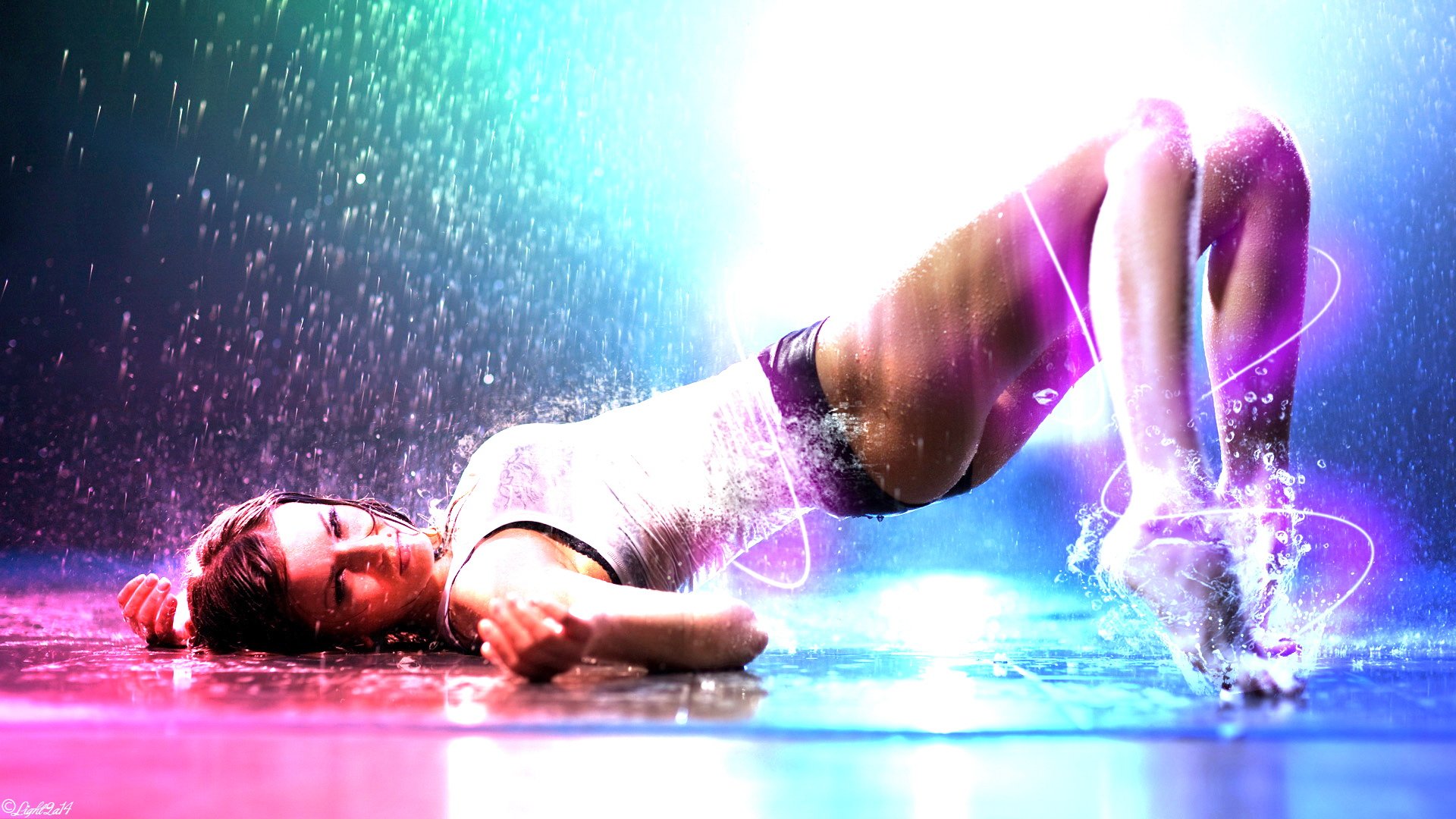 创意,设计,炫彩,少女