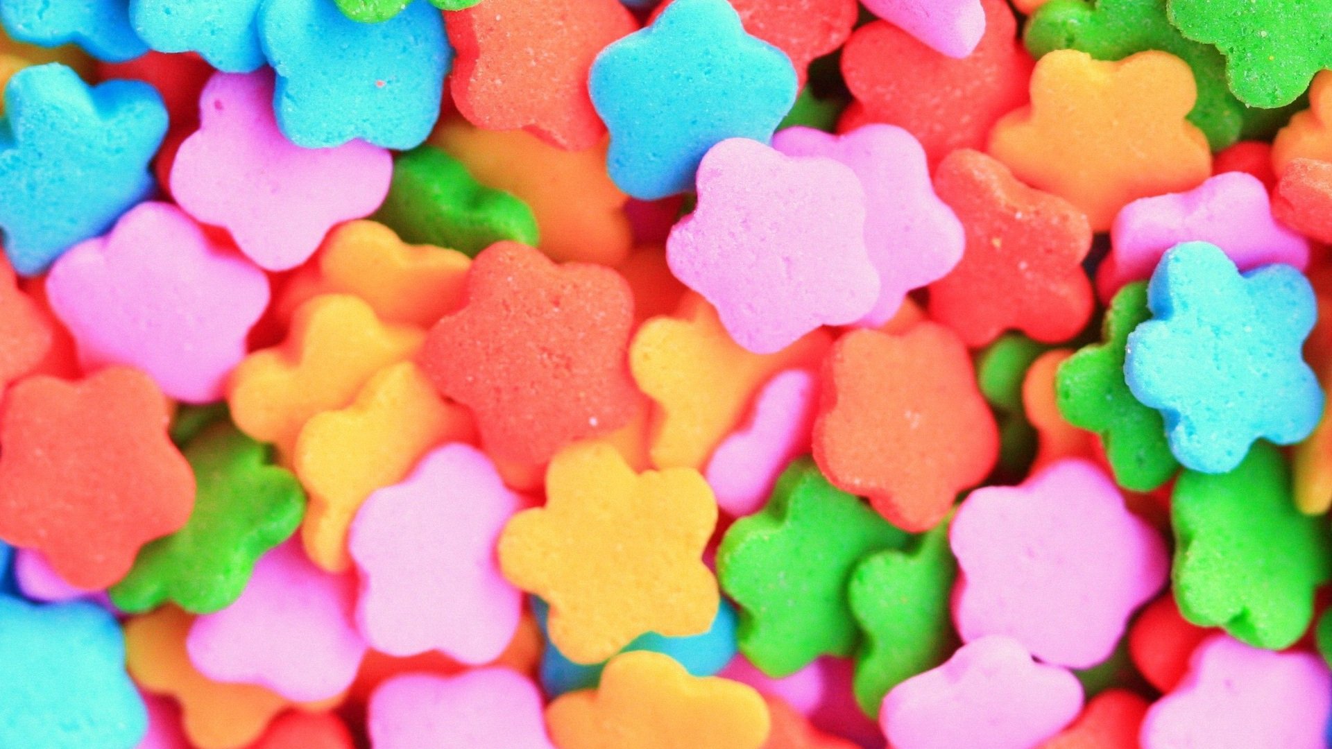 小清新,清新淡雅,五角星,花瓣,儿童桌面专用