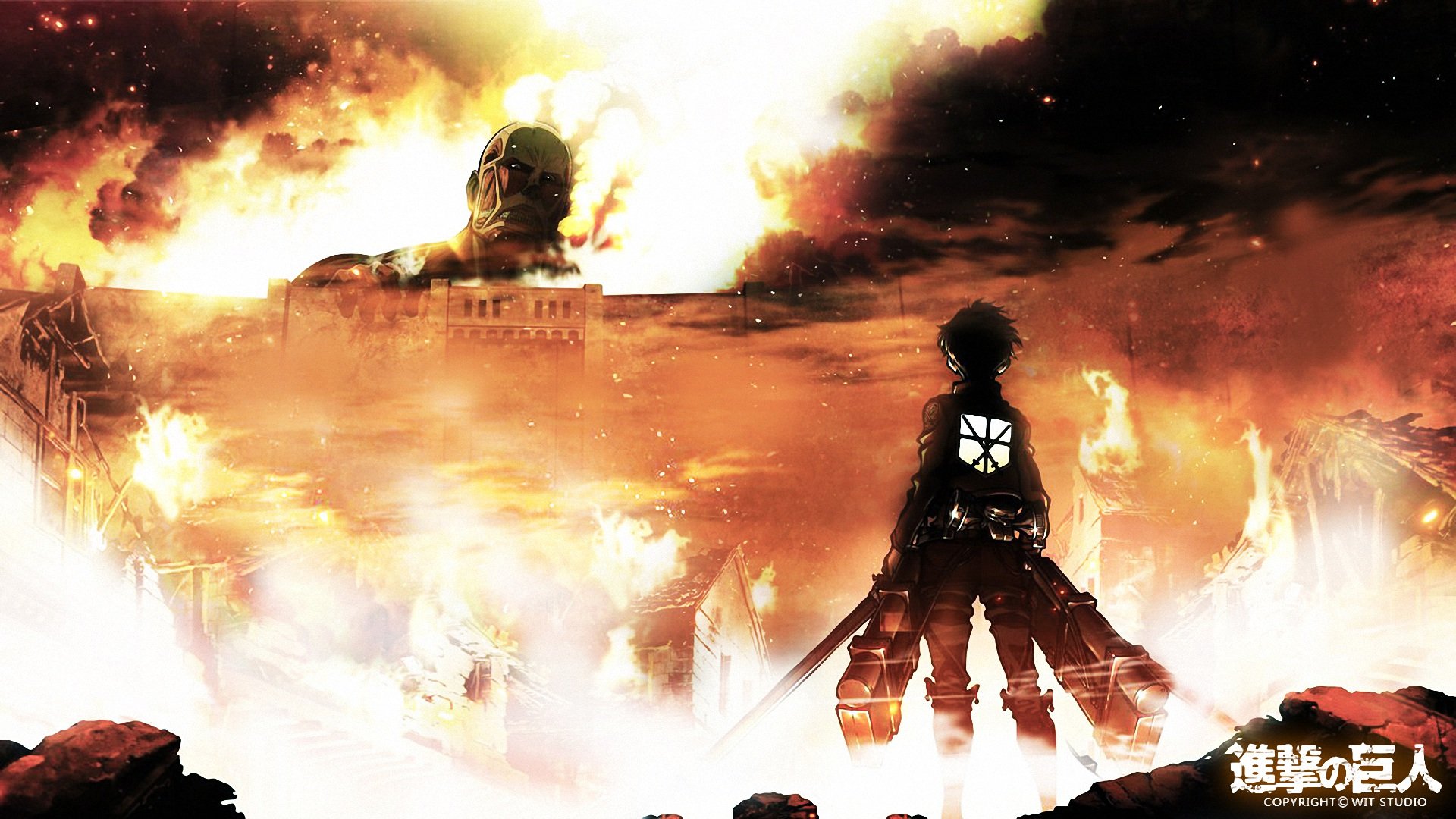 动漫,进击巨人,儿童桌面专用