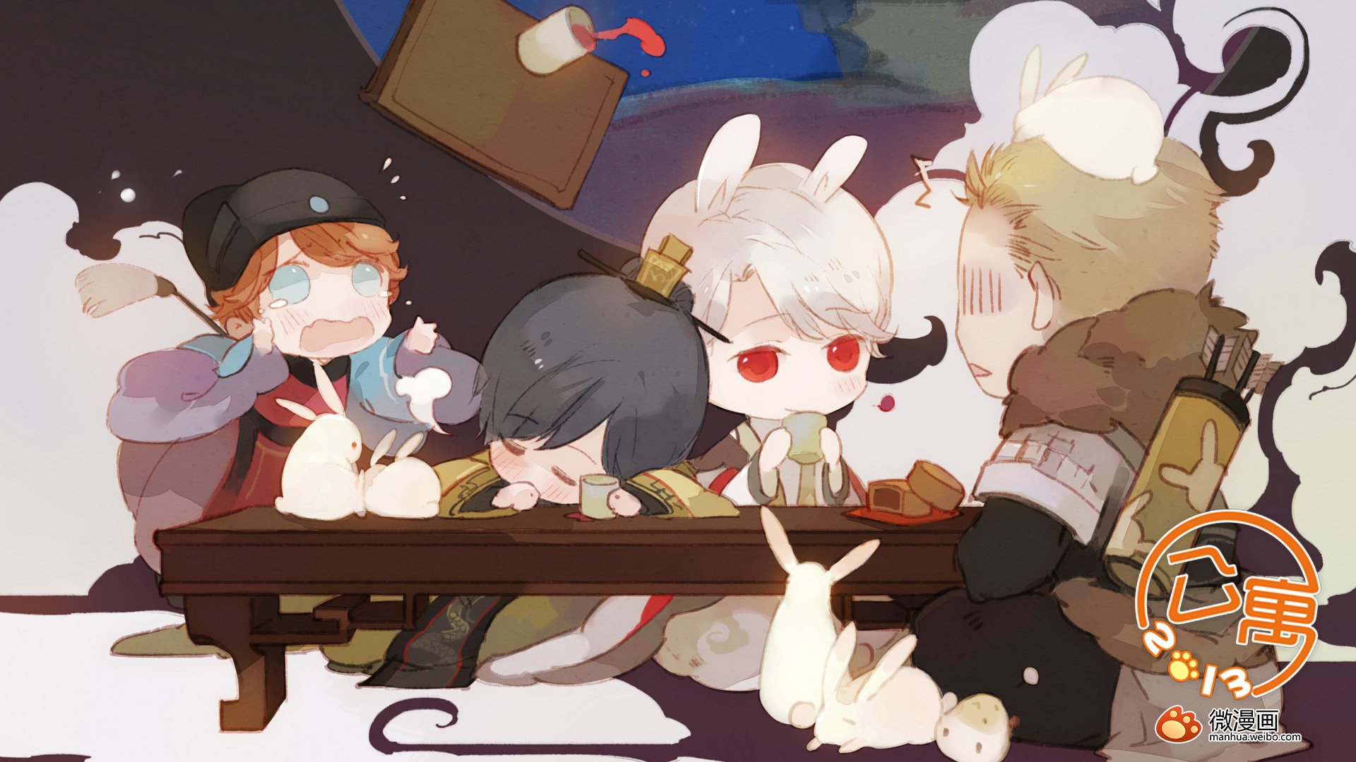 动漫,少女,手绘,莹和茧,儿童桌面专用