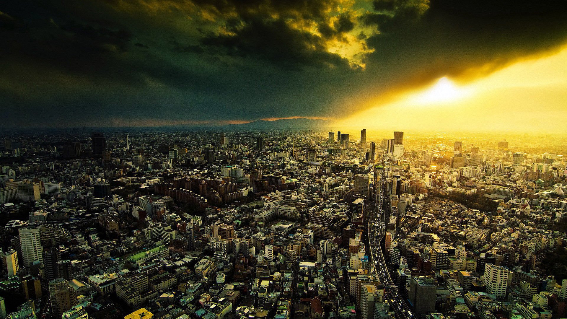 风景,城市,梦幻,儿童桌面专用