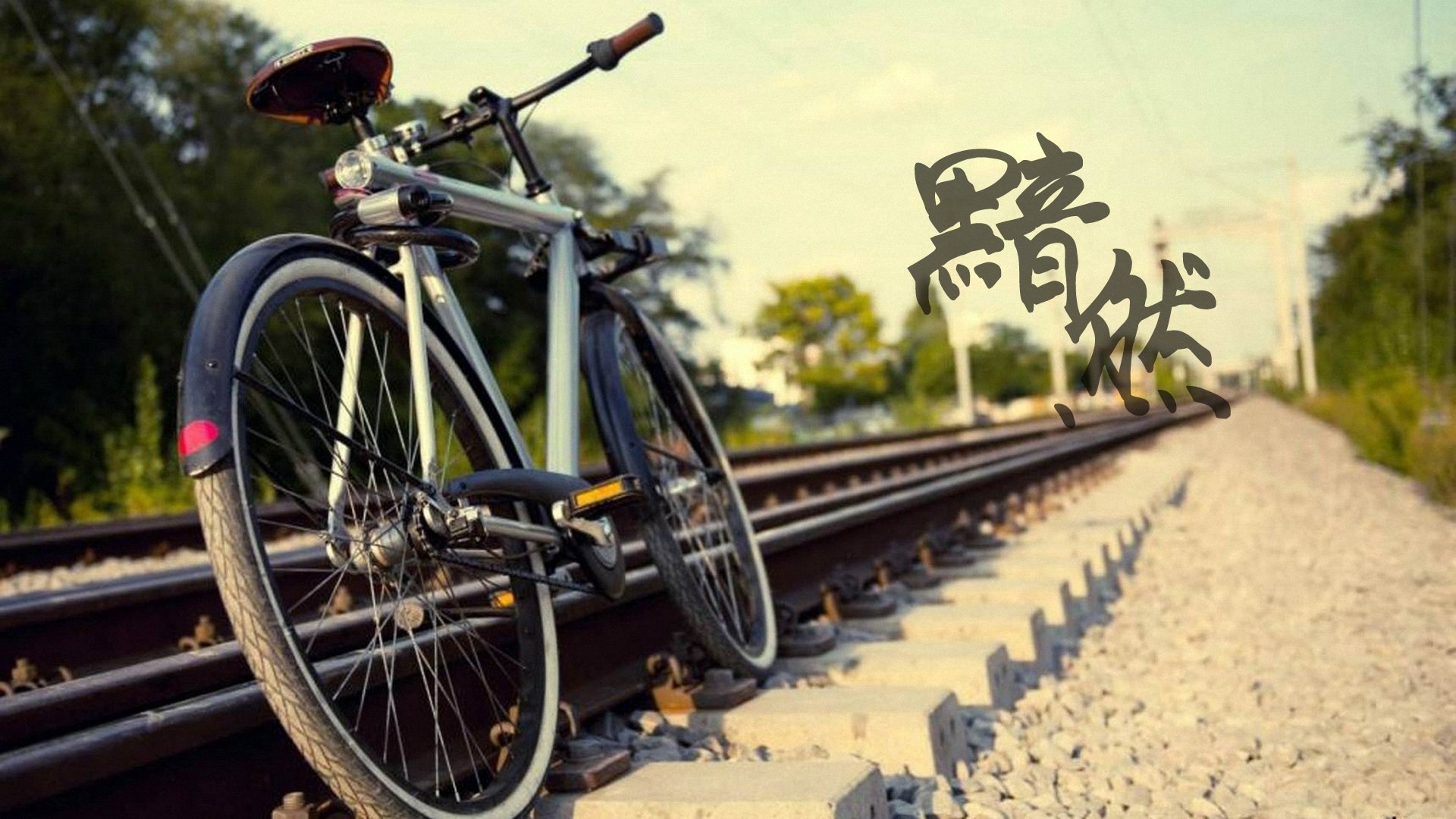 小清新,单车心情,儿童桌面专用