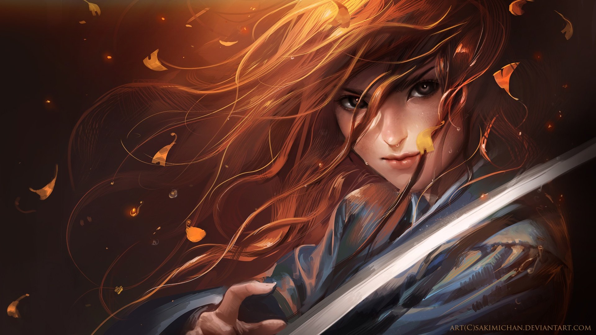 动漫,卡通,少女,手绘