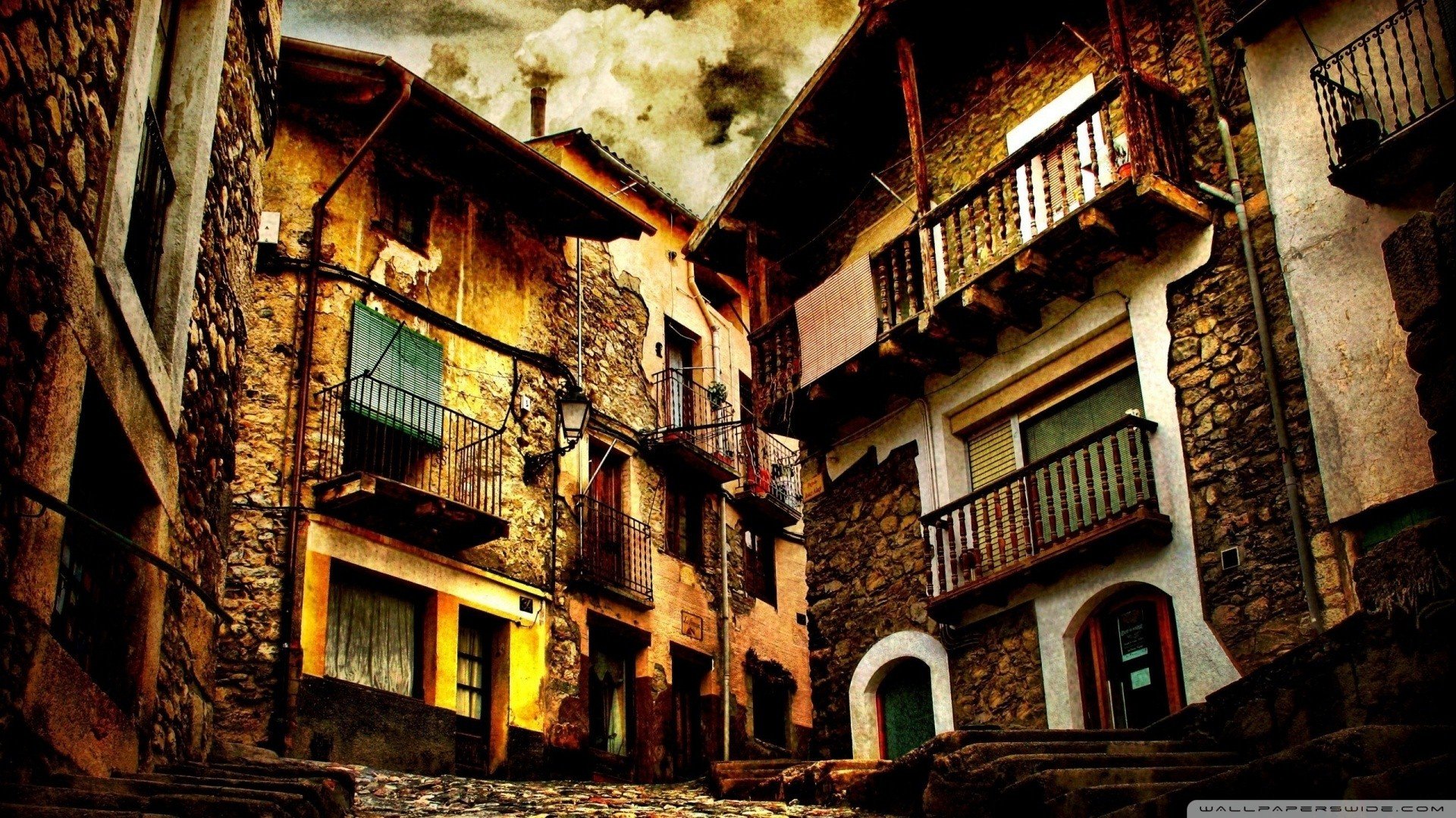 风景,城市,街角,儿童桌面专用