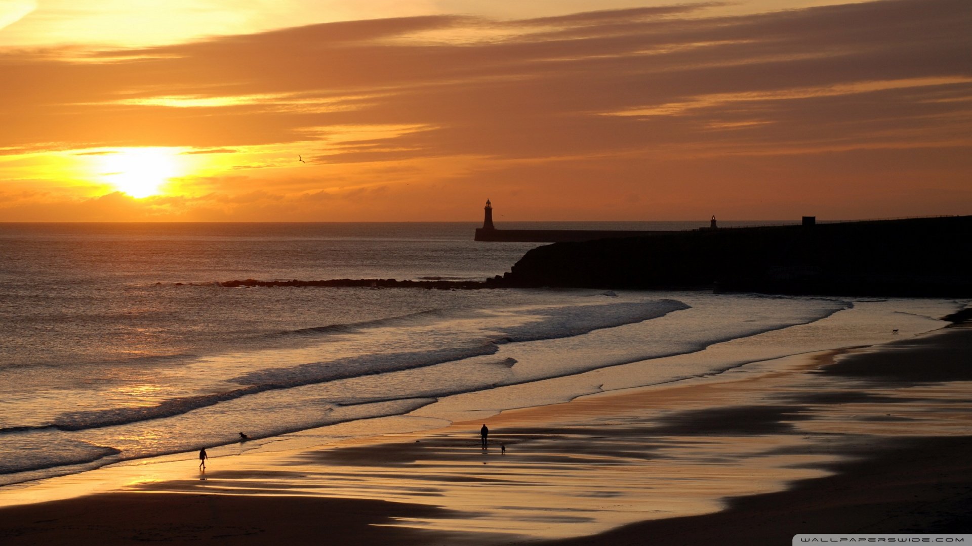 风景,落日余晖,儿童桌面专用