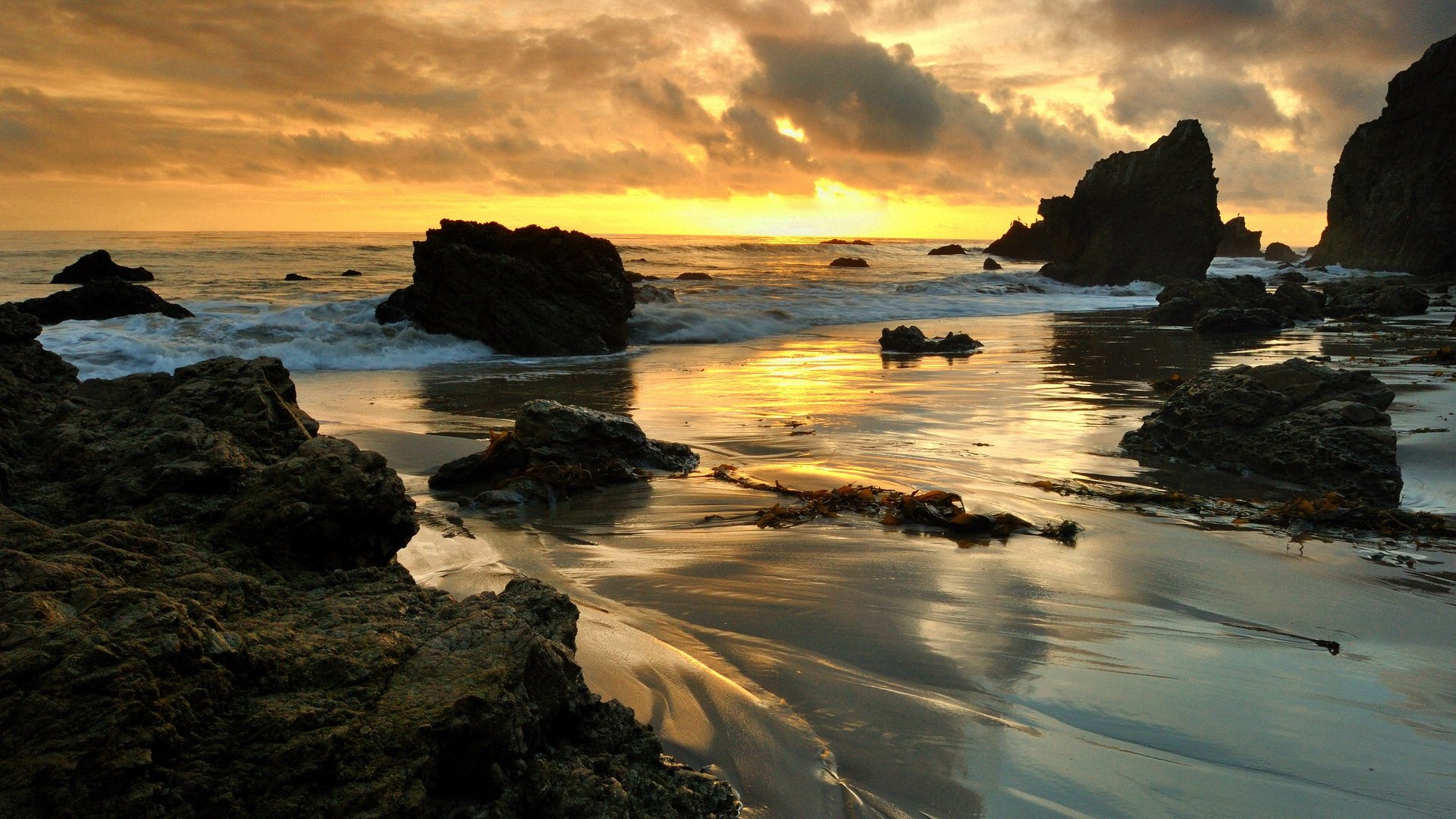 风景,马里布海滩,旅游胜地,儿童桌面专用