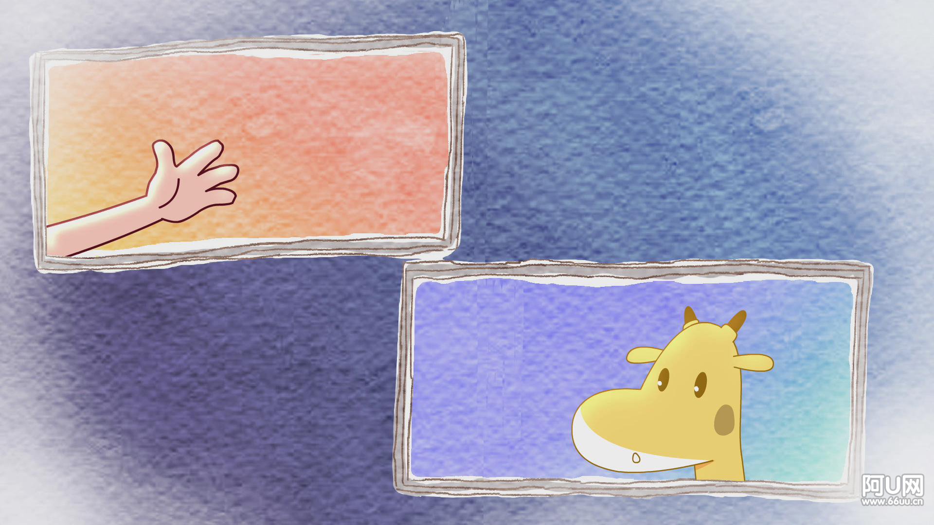 动漫,阿U,独家首发,原创,手绘,儿童桌面专用