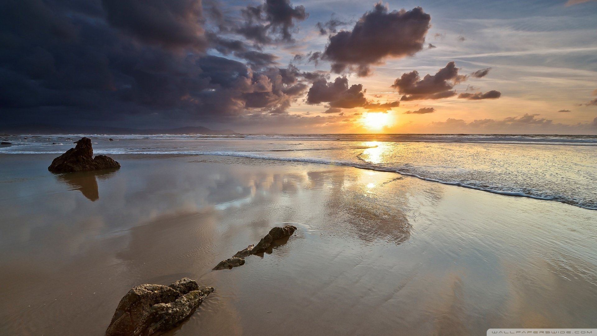 风景,落日余晖,儿童桌面专用