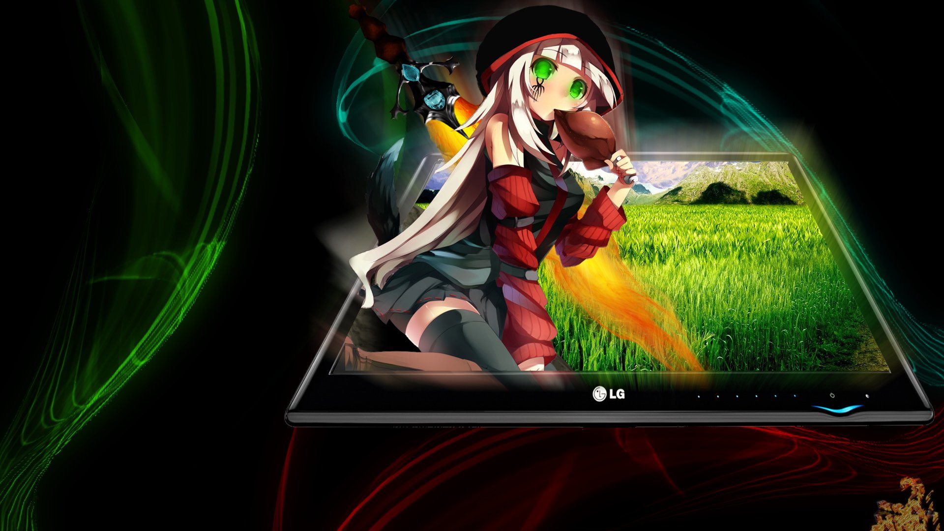 动漫,少女,手绘,萝莉,儿童桌面专用