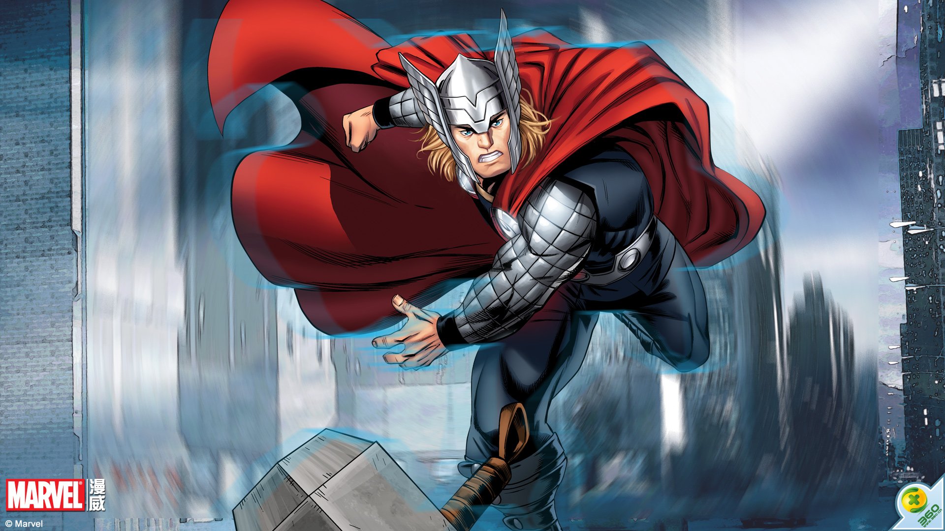 动漫,超级英雄,雷神,儿童桌面专用