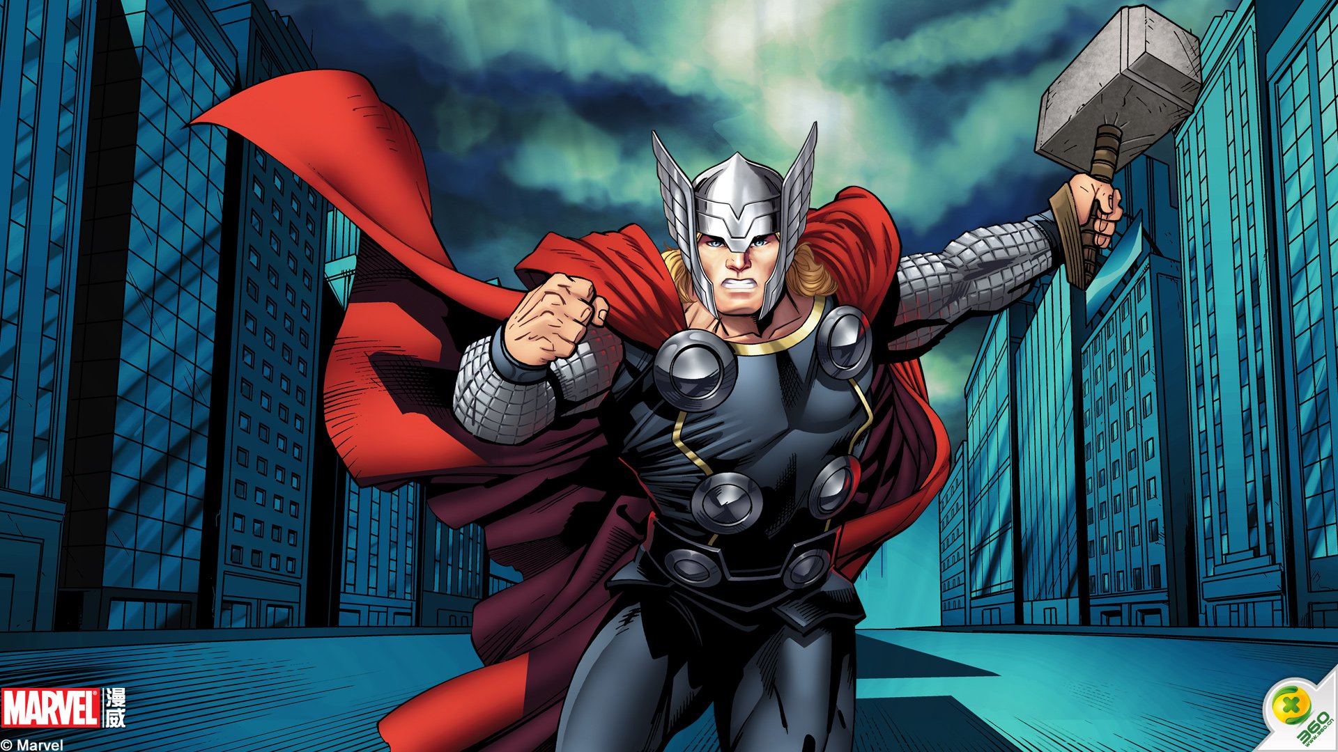 动漫,超级英雄,雷神,儿童桌面专用