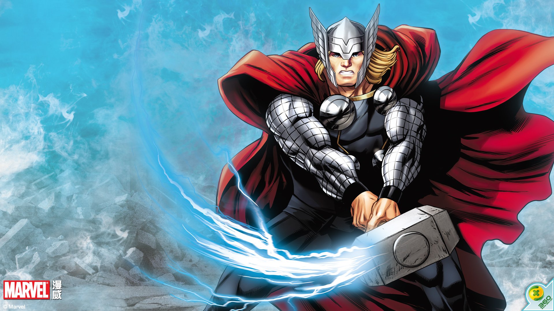 动漫,超级英雄,雷神,儿童桌面专用