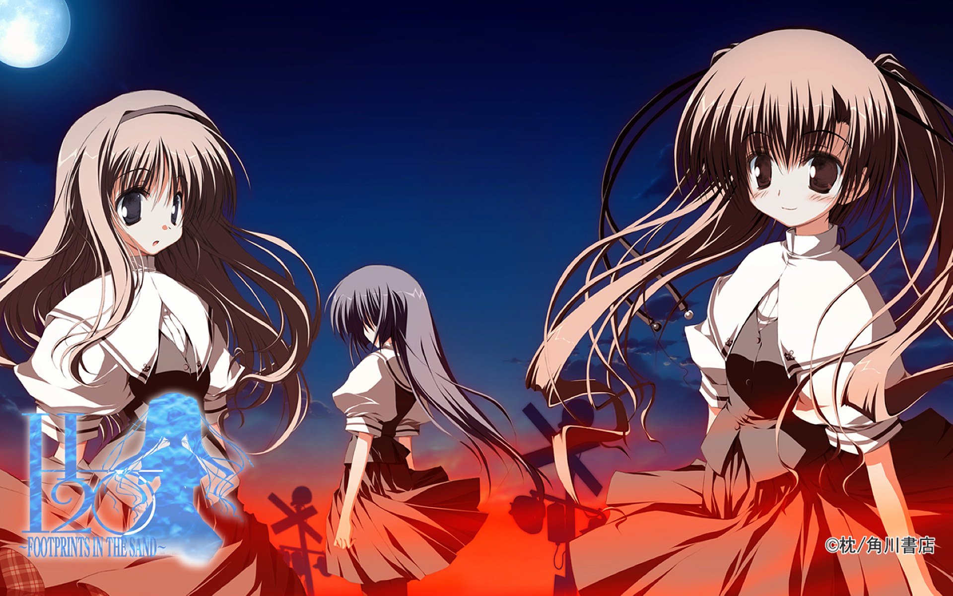 动漫,H2O赤沙的印记,少女,手绘,卡通,儿童桌面专用