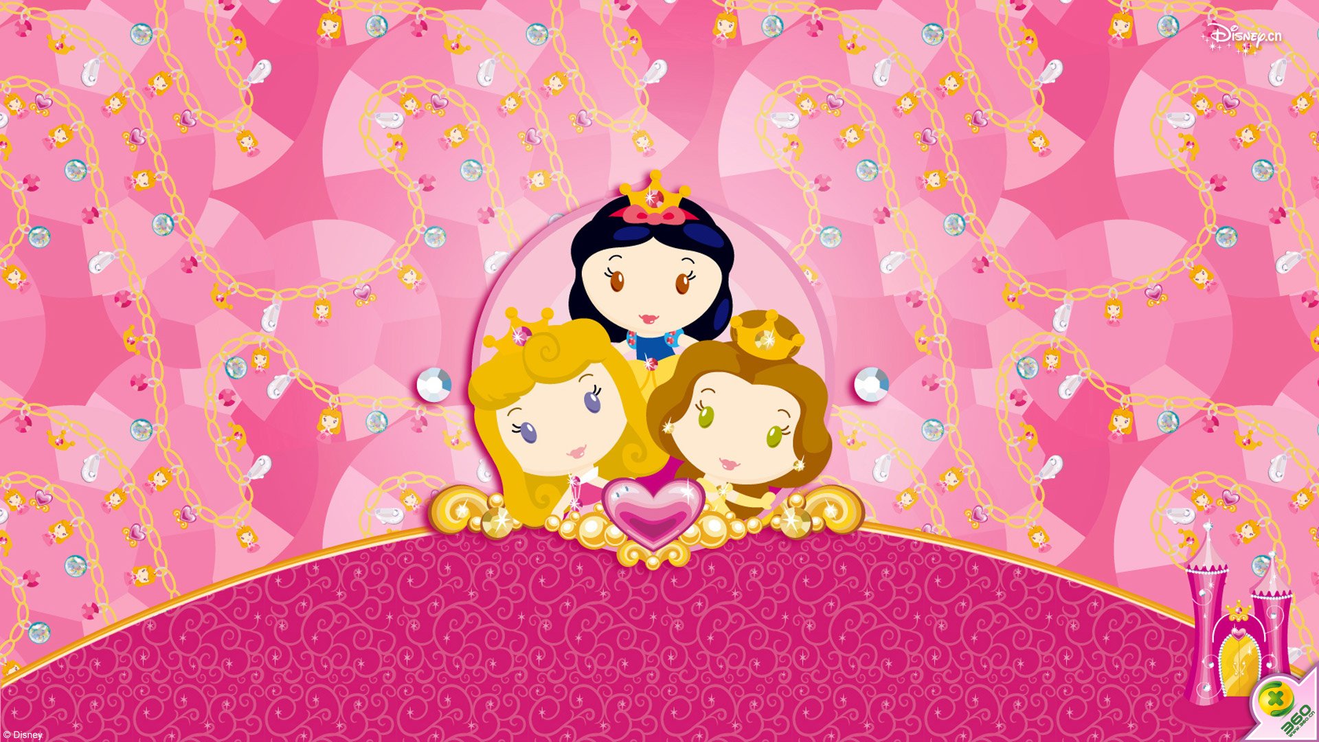 动漫,迪士尼,我是公主,儿童桌面专用