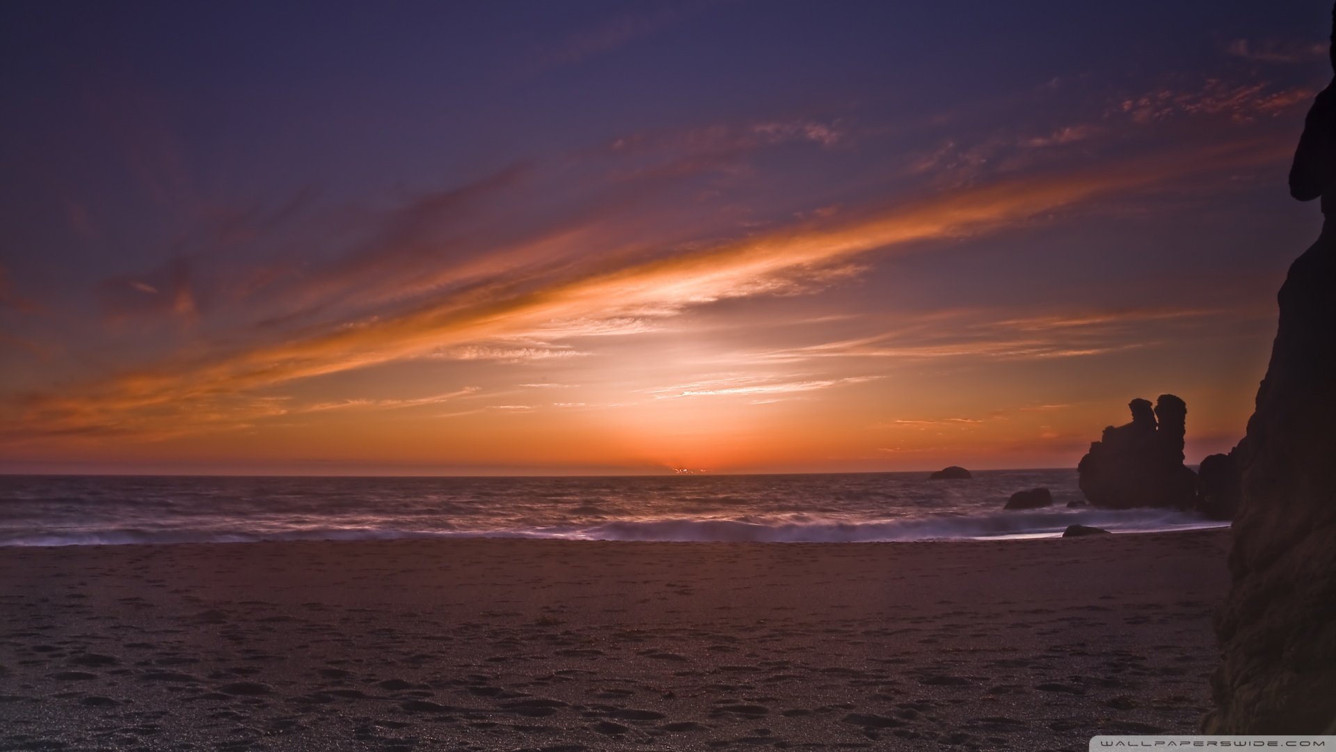风景,落日余晖,儿童桌面专用