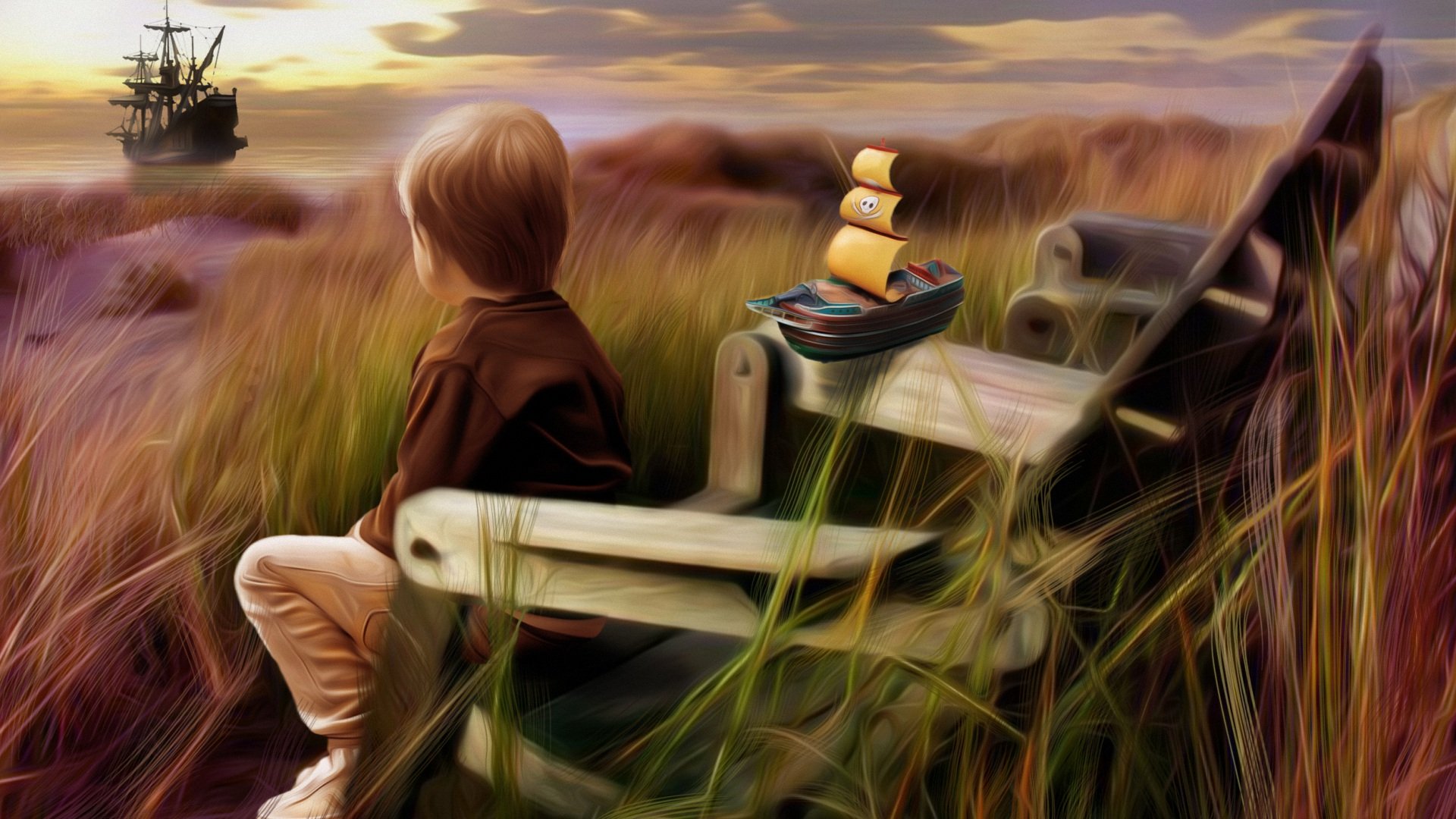 小清新,温馨一刻,儿童桌面专用