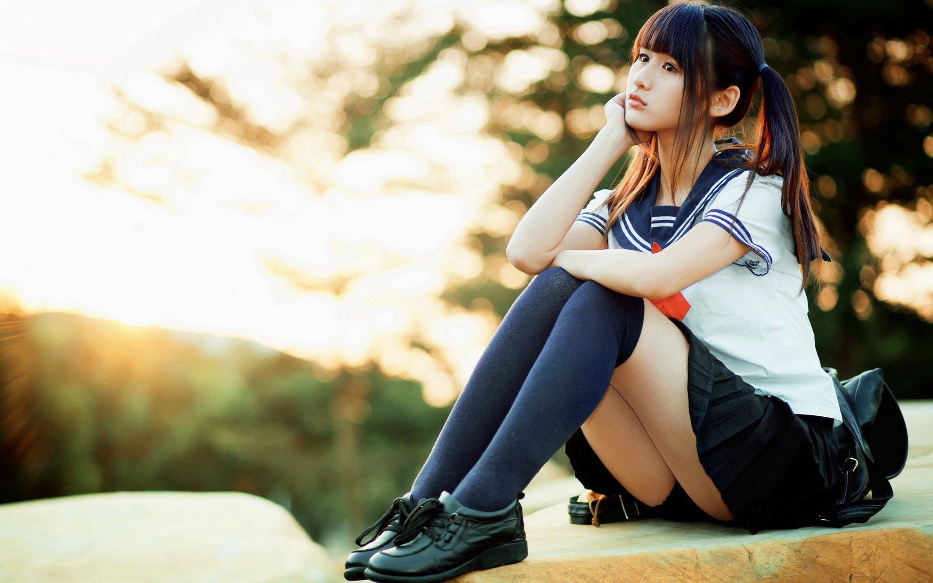 美女,萌妹子,校服