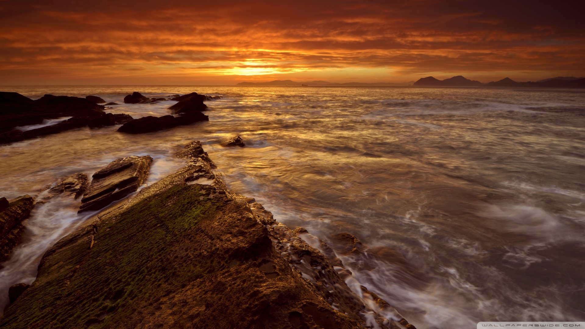 风景,落日余晖,儿童桌面专用
