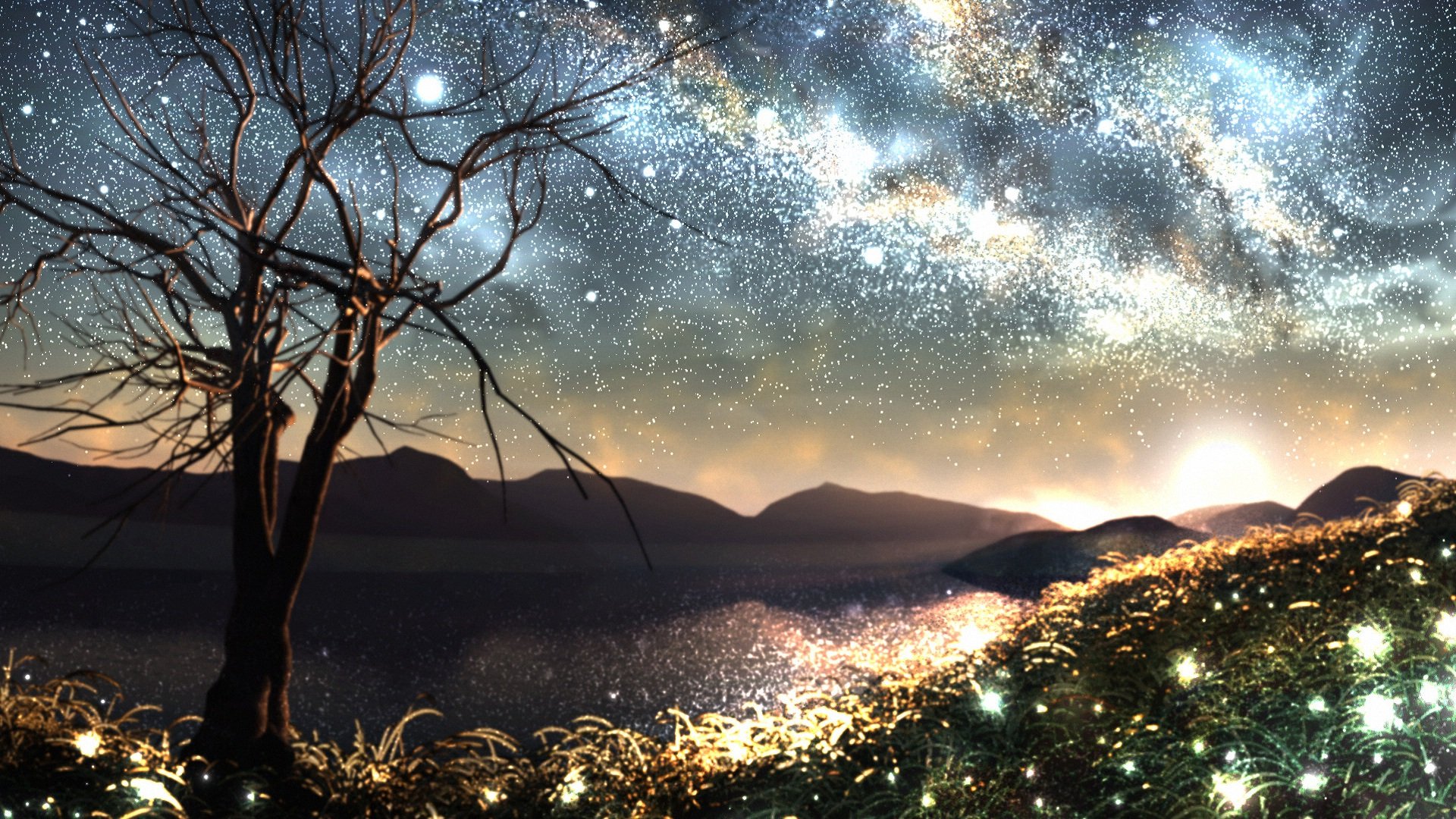 动漫,萤火虫之夏,儿童桌面专用