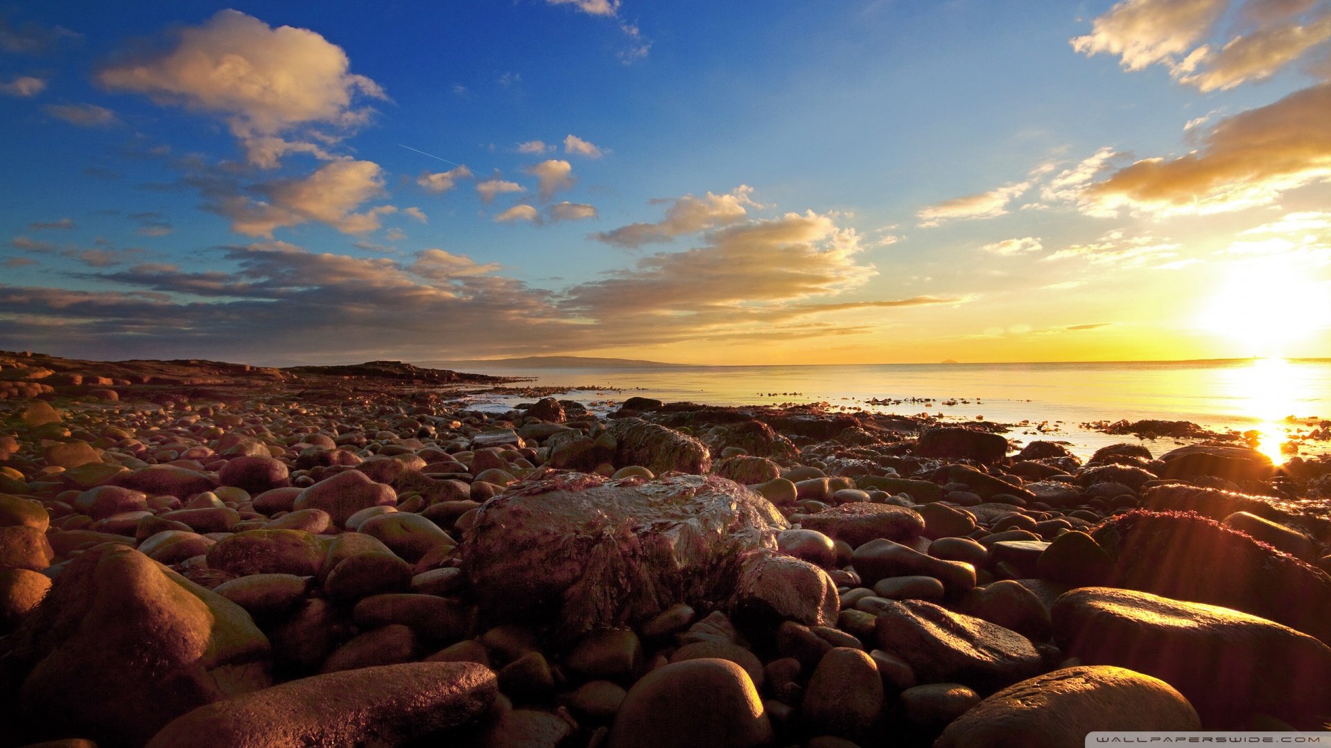 风景,落日余晖,儿童桌面专用