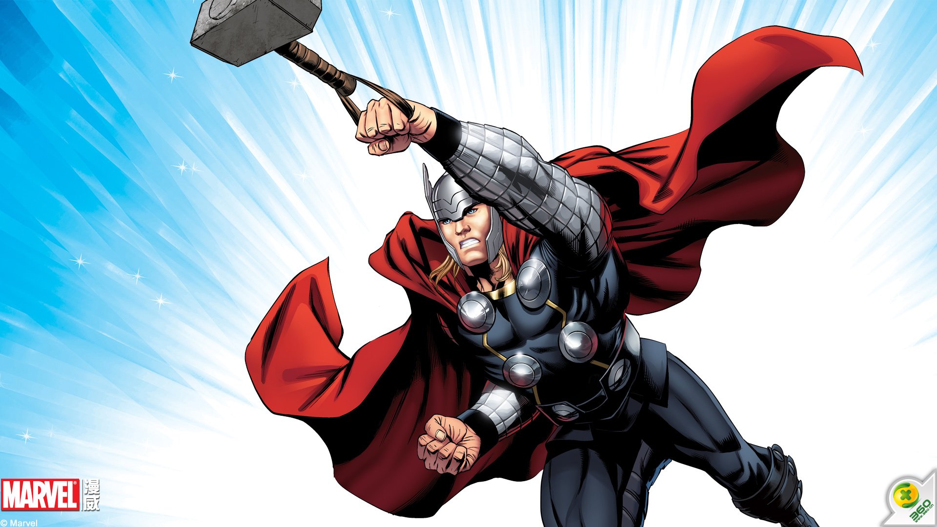 动漫,超级英雄,雷神,儿童桌面专用