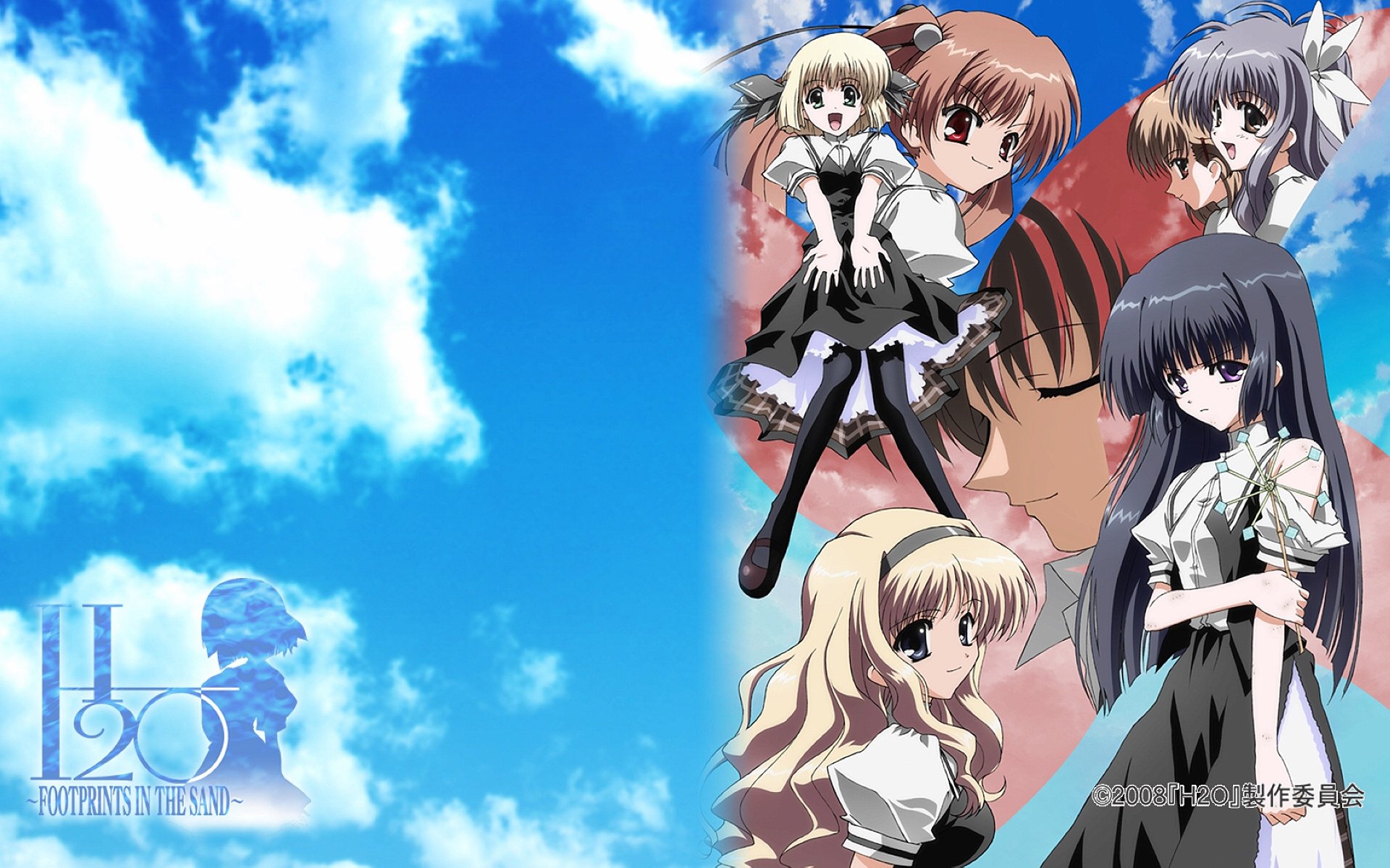 动漫,H2O赤沙的印记,少女,手绘,卡通,儿童桌面专用