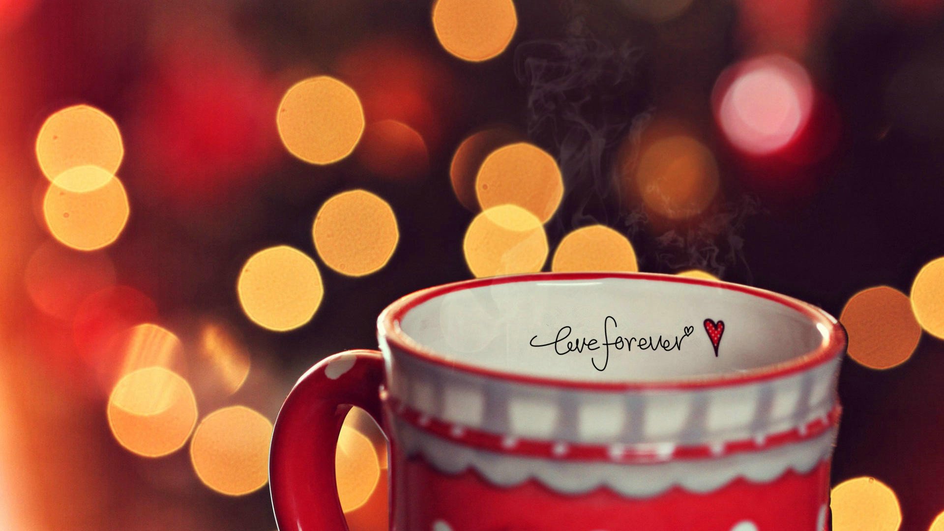 爱情美图,唯美温馨,杯子,一杯子暖暖的