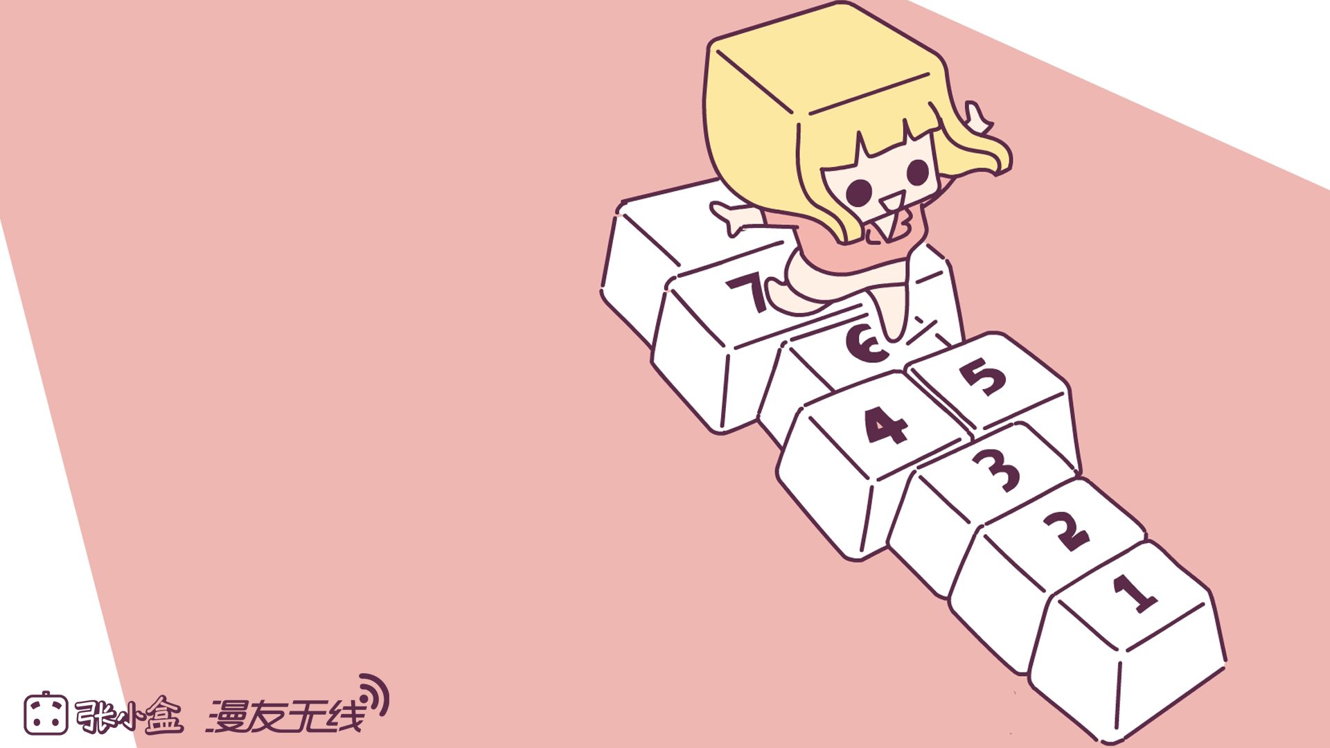 动漫,张小盒,漫友无线,手绘,原创,儿童桌面专用