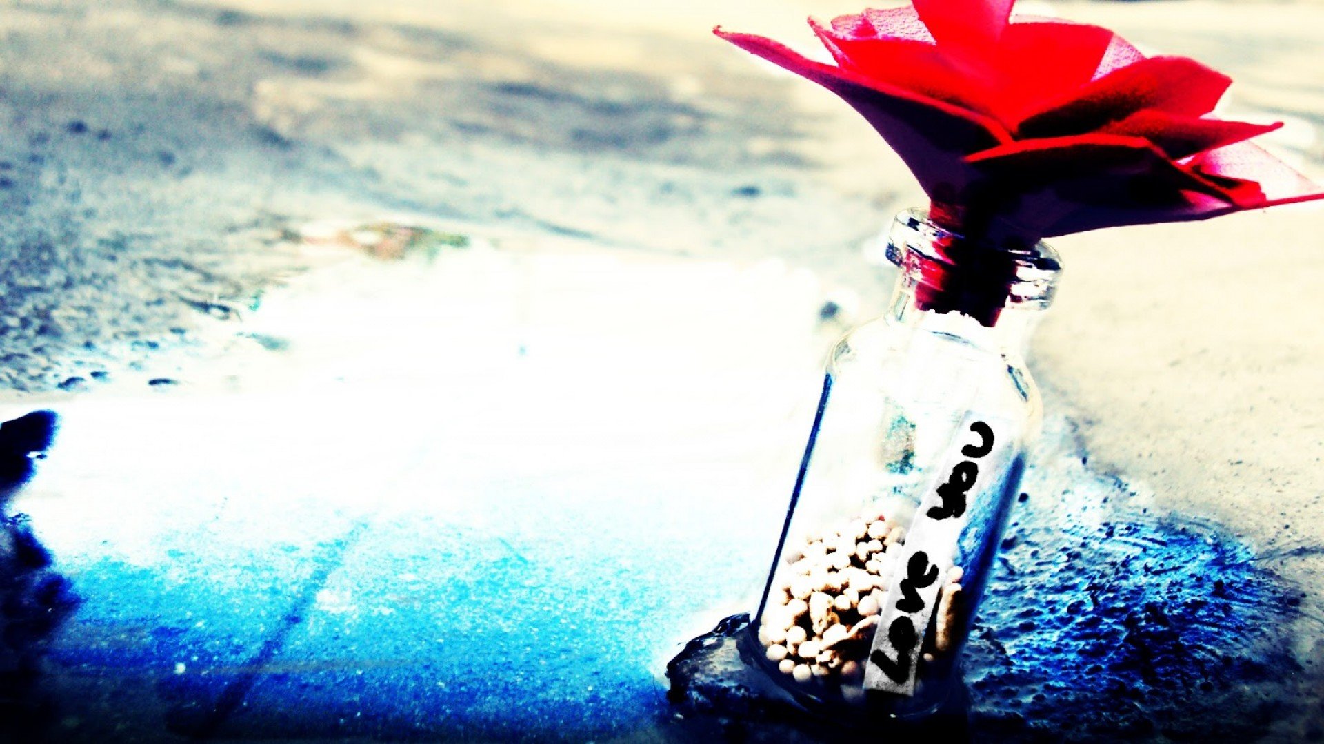 爱情,许愿瓶,唯美温馨