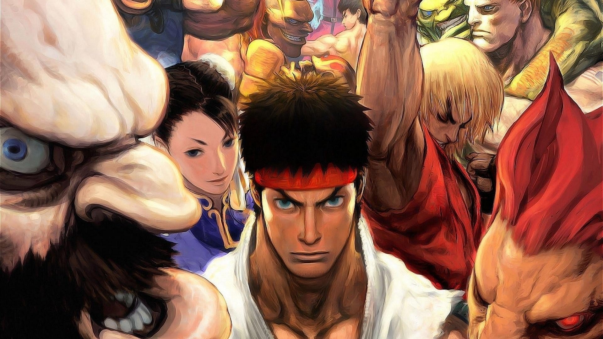 游戏,经典游戏,插画,手绘,街头霸王