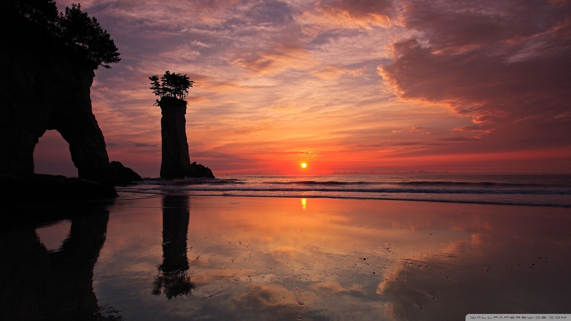 风景,落日余晖,儿童桌面专用