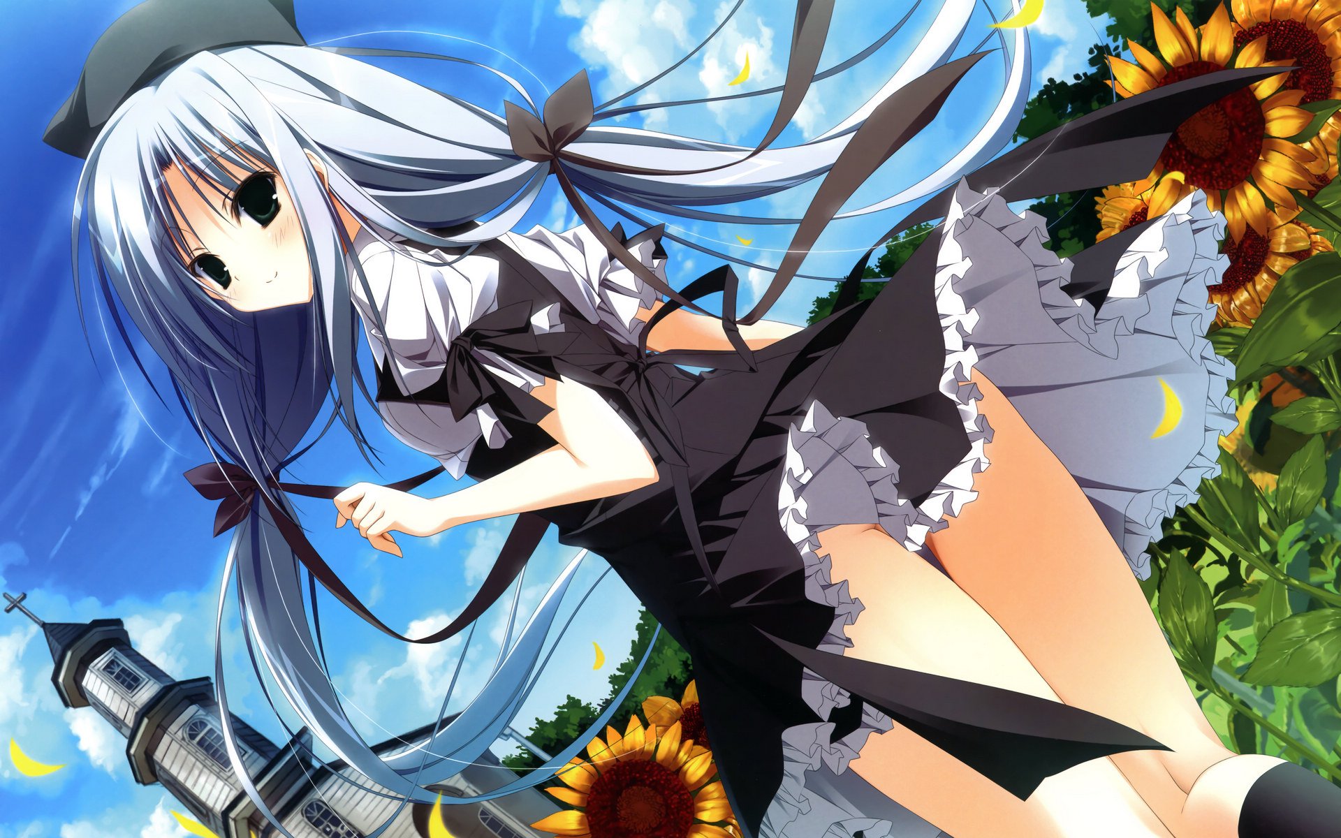 动漫,向日葵教会和漫长的暑假,萝莉,少女,卡通