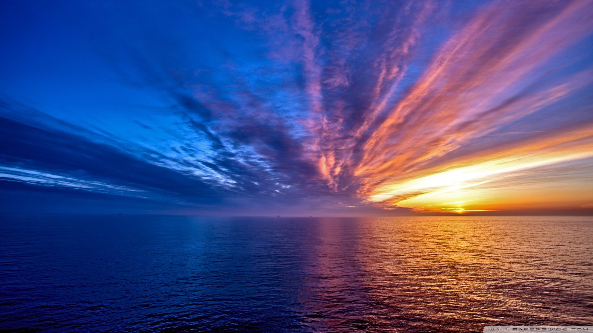 风景,落日余晖,儿童桌面专用