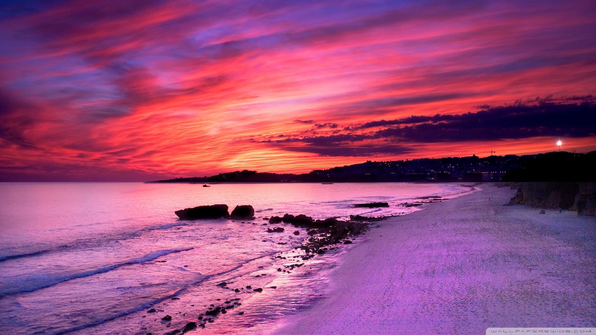 风景,落日余晖,儿童桌面专用