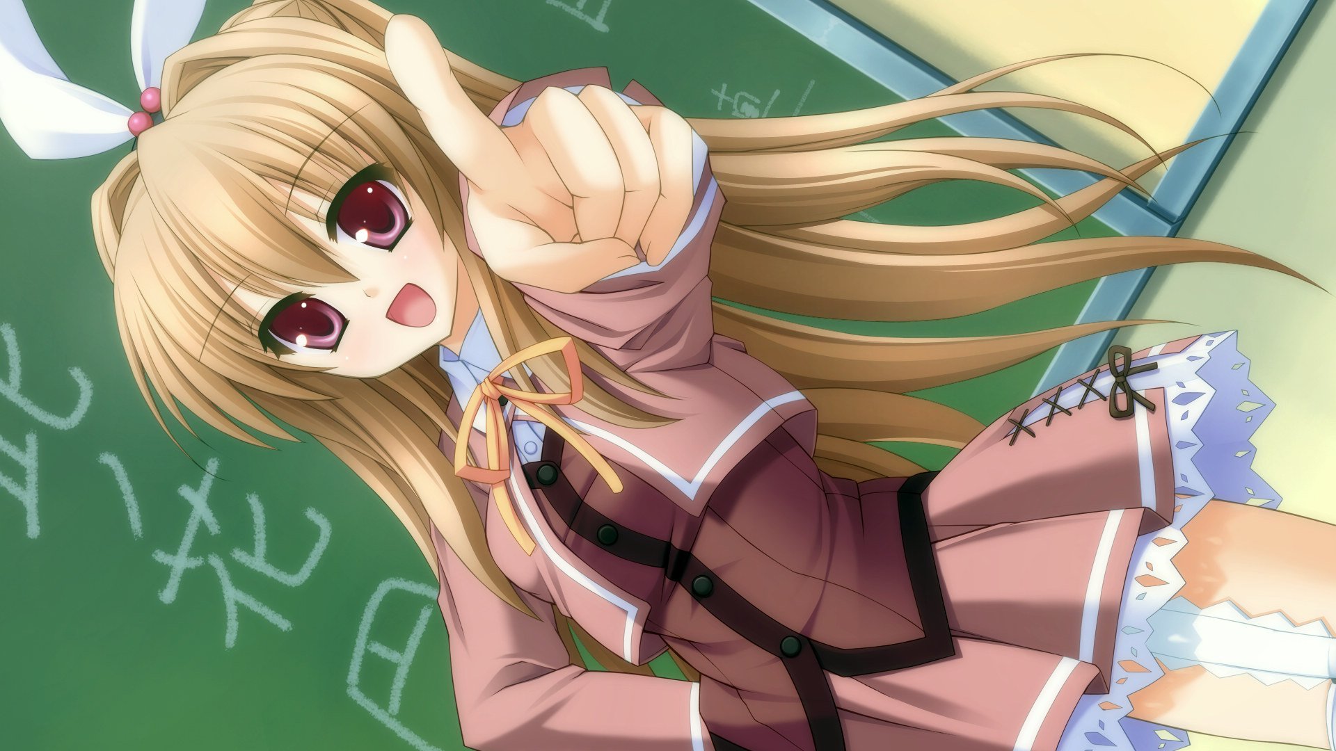 动漫,少女,萝莉,七彩的素描