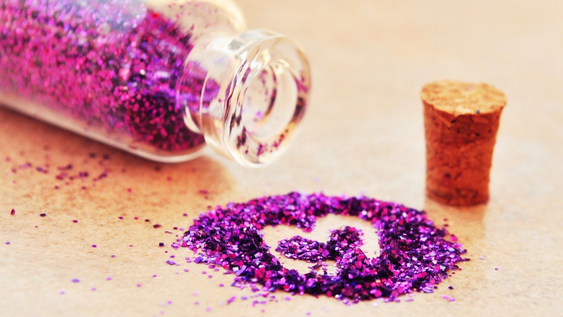 爱情美图,唯美温馨,爱心许愿砂