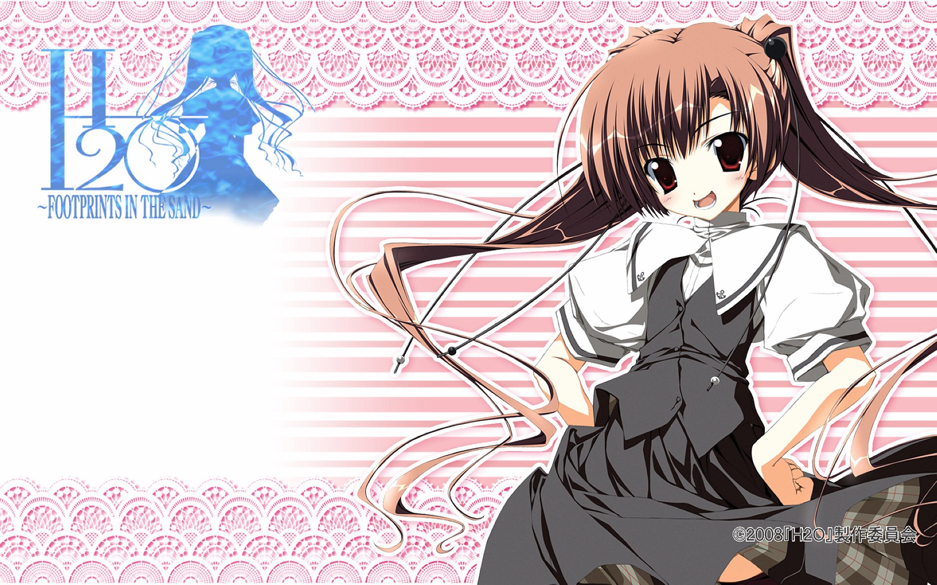 动漫,H2O赤沙的印记,少女,手绘,卡通,儿童桌面专用