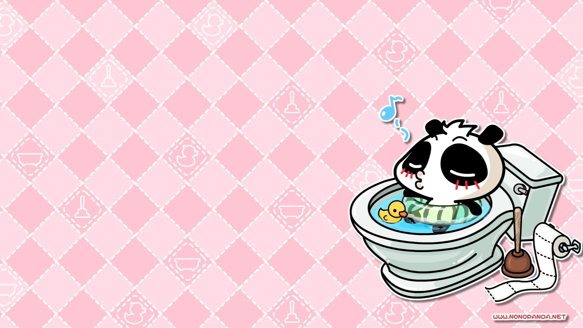 动漫,卡通,插画,可爱,nonopanda,洗澡,林无知,儿童桌面专用