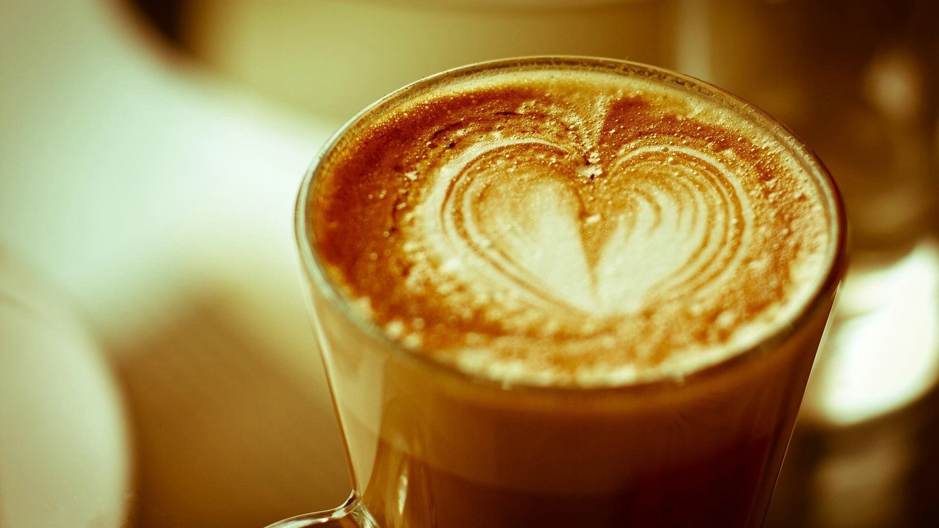 爱情美图,唯美温馨,爱心咖啡