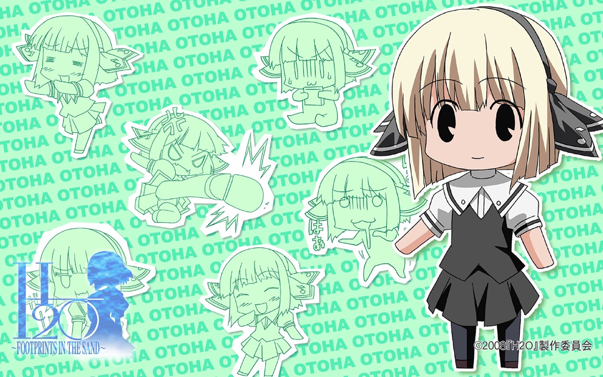 动漫,H2O赤沙的印记,少女,手绘,卡通,儿童桌面专用