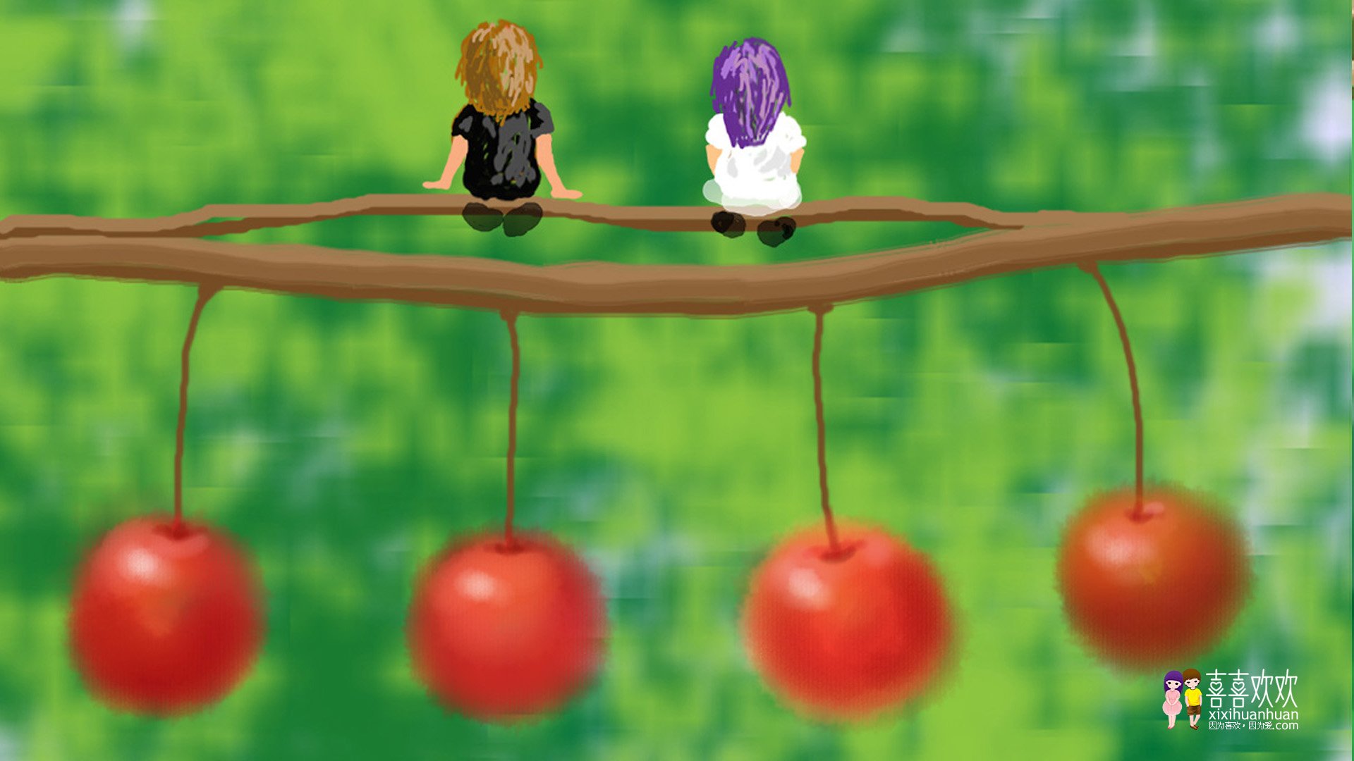 动漫,画儿晴天,儿童桌面专用