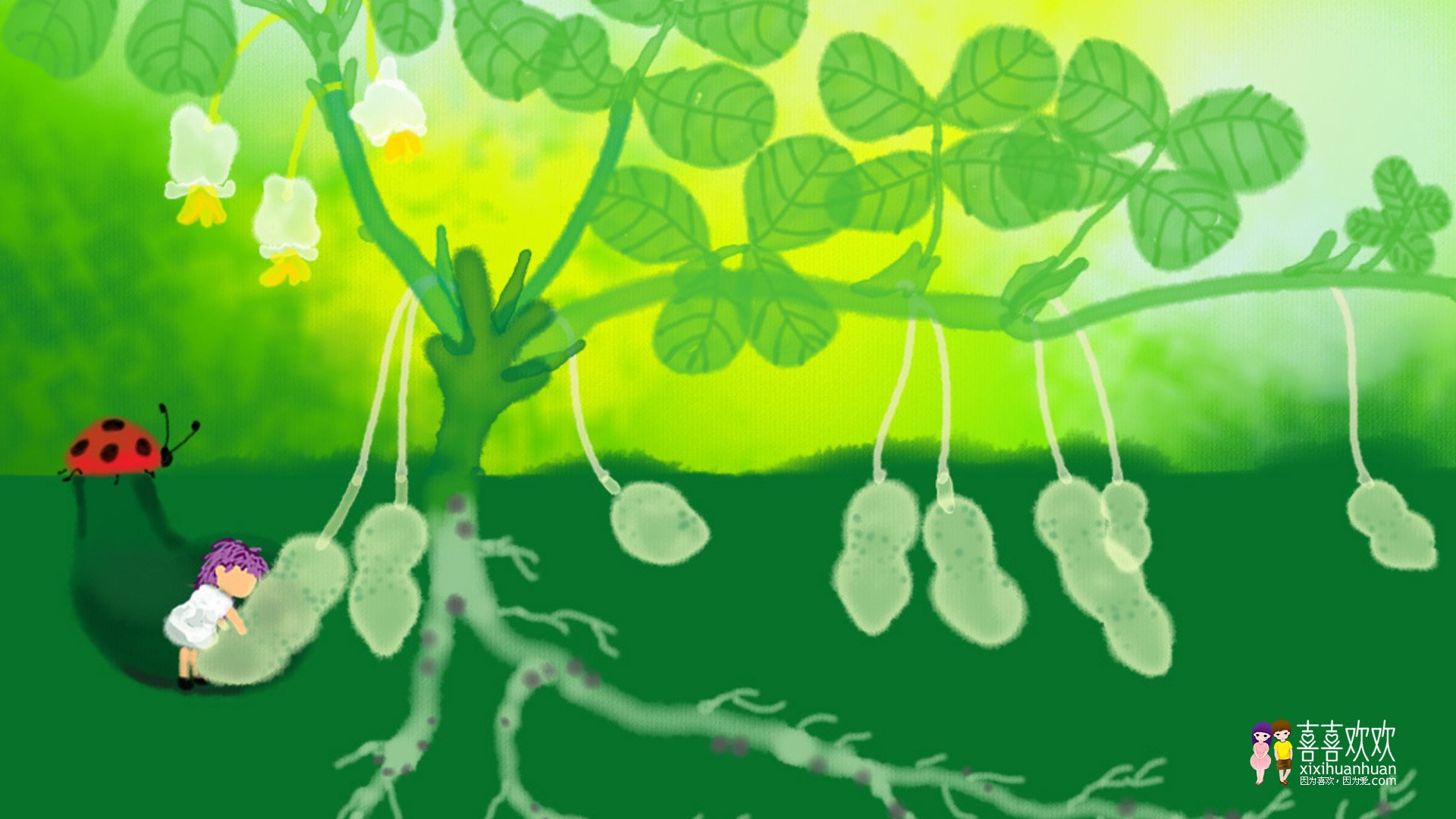 动漫,画儿晴天,儿童桌面专用