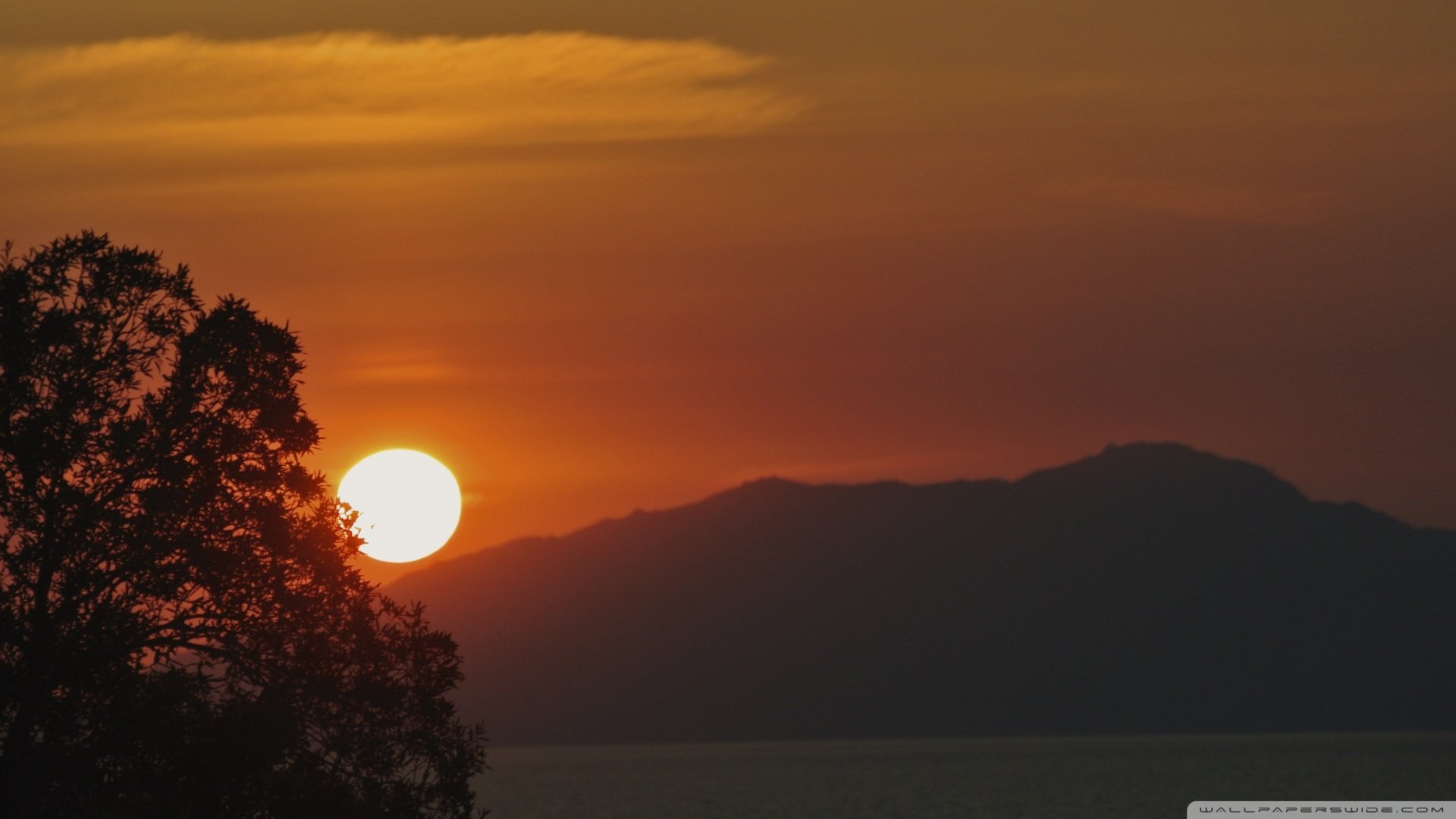 风景,落日余晖,儿童桌面专用